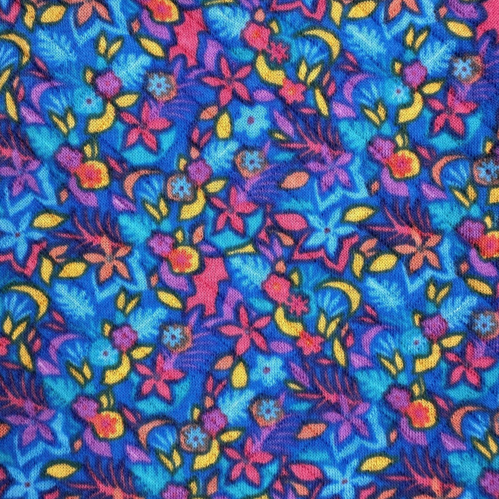 Chubbies Chubbies Sweatshirt Mens L 1/4 Zip Pullover Multicolor Floral Tropical Knit Pockets Mock Neck Quilted Seasonal Fall Winter Spring Size US L / EU 52-54 / 3 - 4 Thumbnail