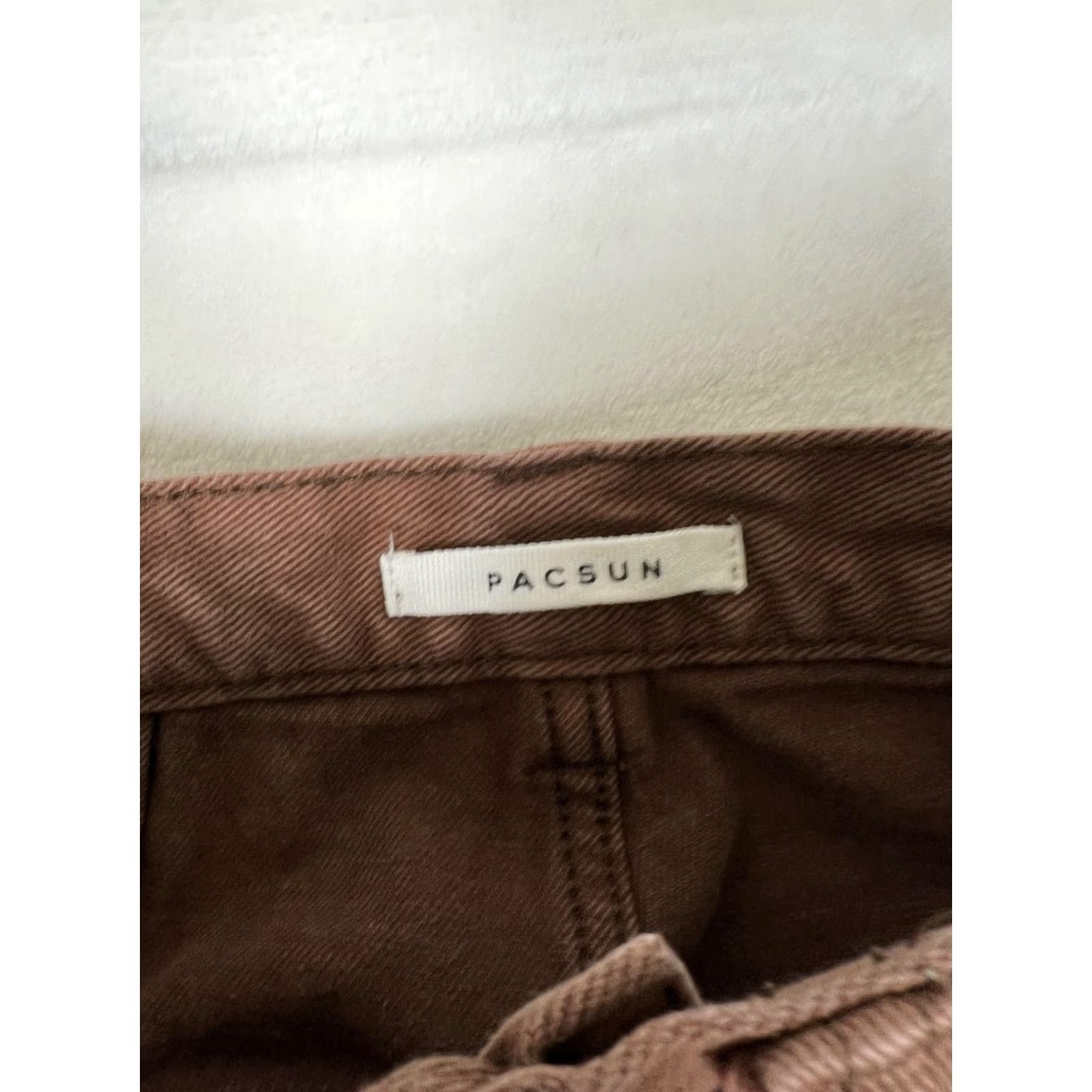 Pacsun PacSun Jeans Womens 22 Ultra High Rise Flare Carpenter Brown Denim Cargo Jeans Women Size 40" / US 18 - 6 Thumbnail