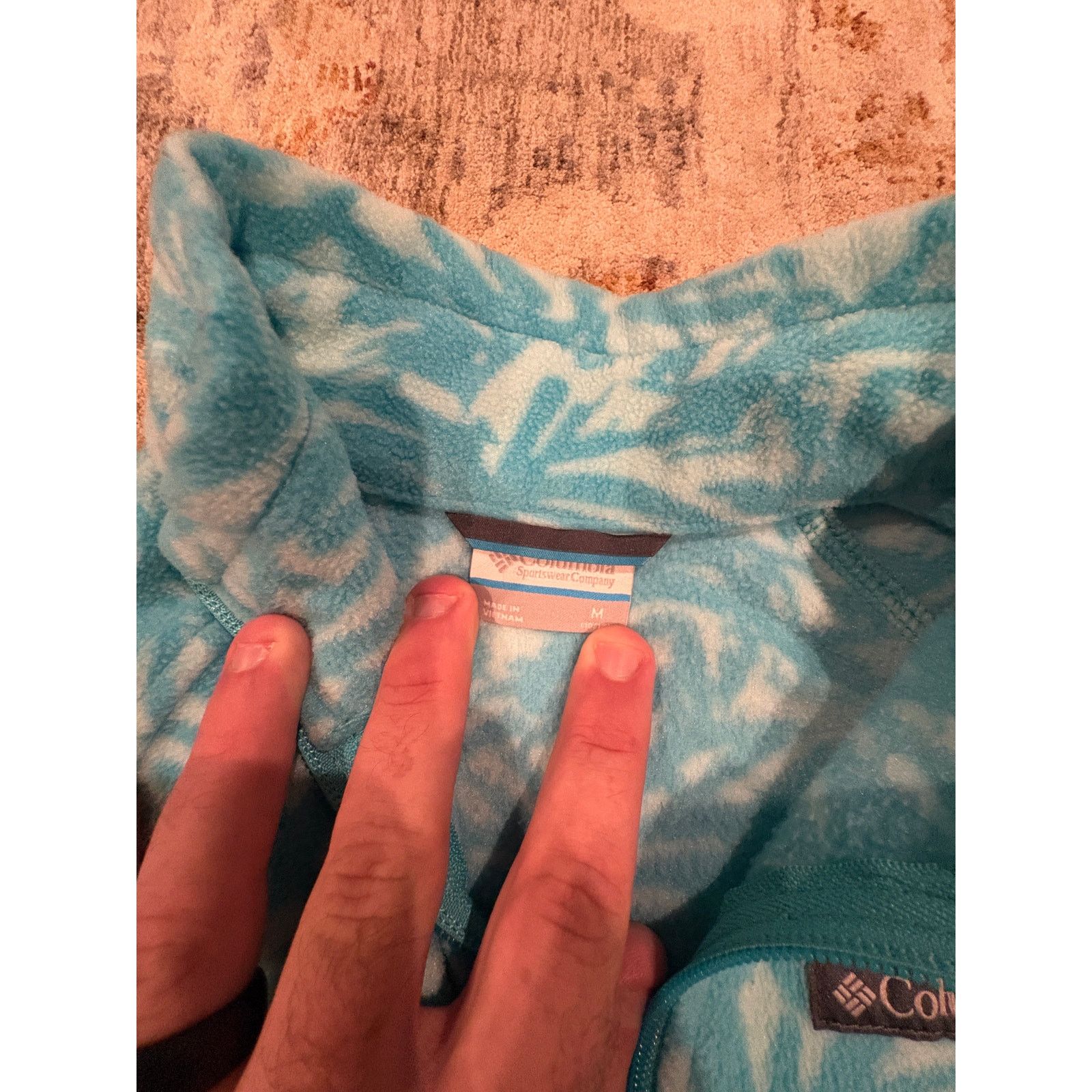 Columbia Columbia Sportswear Women’s Medium Fleece Teal Full Zip Coat Size M / US 6-8 / IT 42-44 - 2 Thumbnail
