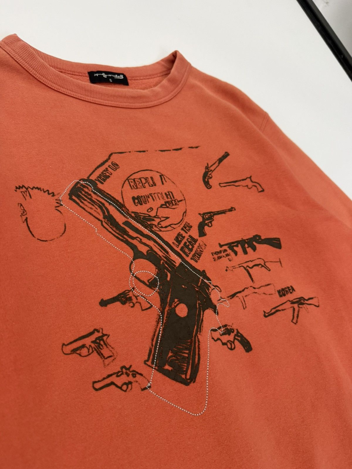 Andy Warhol × Uniqlo 🔥 Uniqlo x Andy Warhol Art Distressed Orange Sweatshirt - S Size US S / EU 44-46 / 1 - 4 Thumbnail