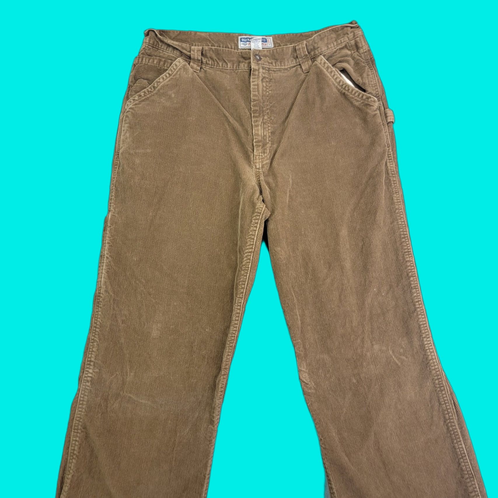 Old Navy Old Navy Carpenter Corduroy Pants Skate 36x32 Mens Pockets Brown 90s Grunge Hip Hop Streetwear Workwear Size US 36 / EU 52 - 1 Thumbnail