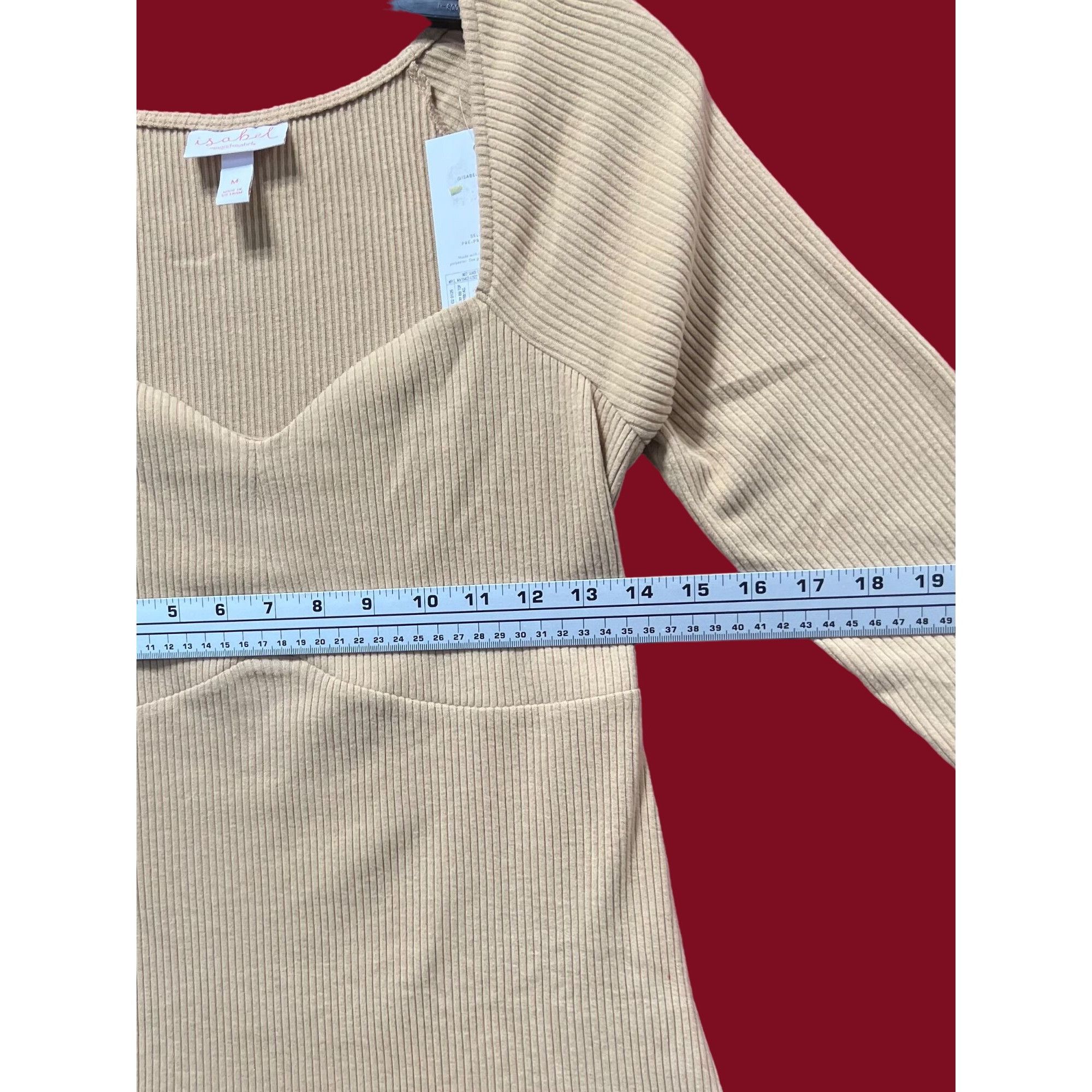 Other Isabel Maternity - Corsetry Rib Long Sleeve Maternity Top - Size M / US 6-8 / IT 42-44 - 4 Thumbnail