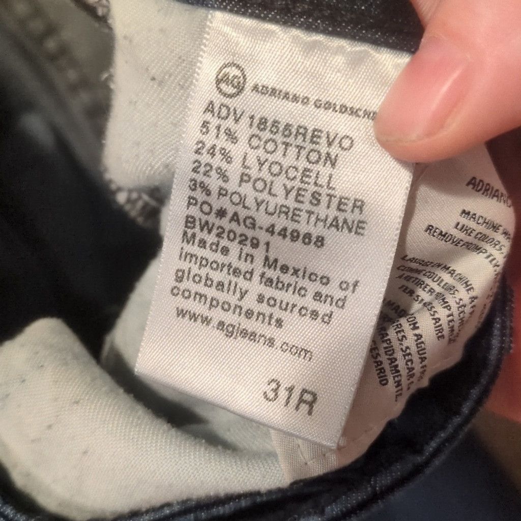 AG Adriano Goldschmied Ag Adriano Goldschmied Prima Cigarette Ankle Jeans Size 31R Size 31" - 4 Thumbnail