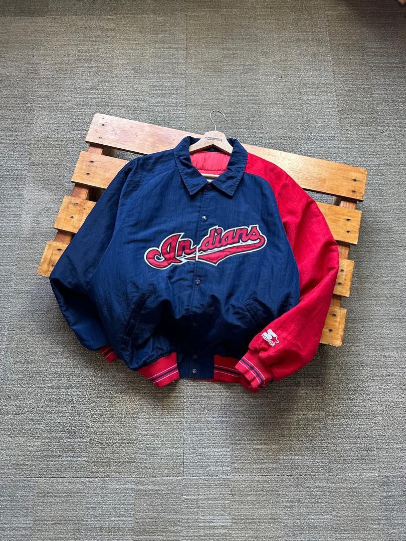 Starter VINTAGE STARTER MLB INDIANS JACKET Size US L / EU 52-54 / 3 - 1 Thumbnail