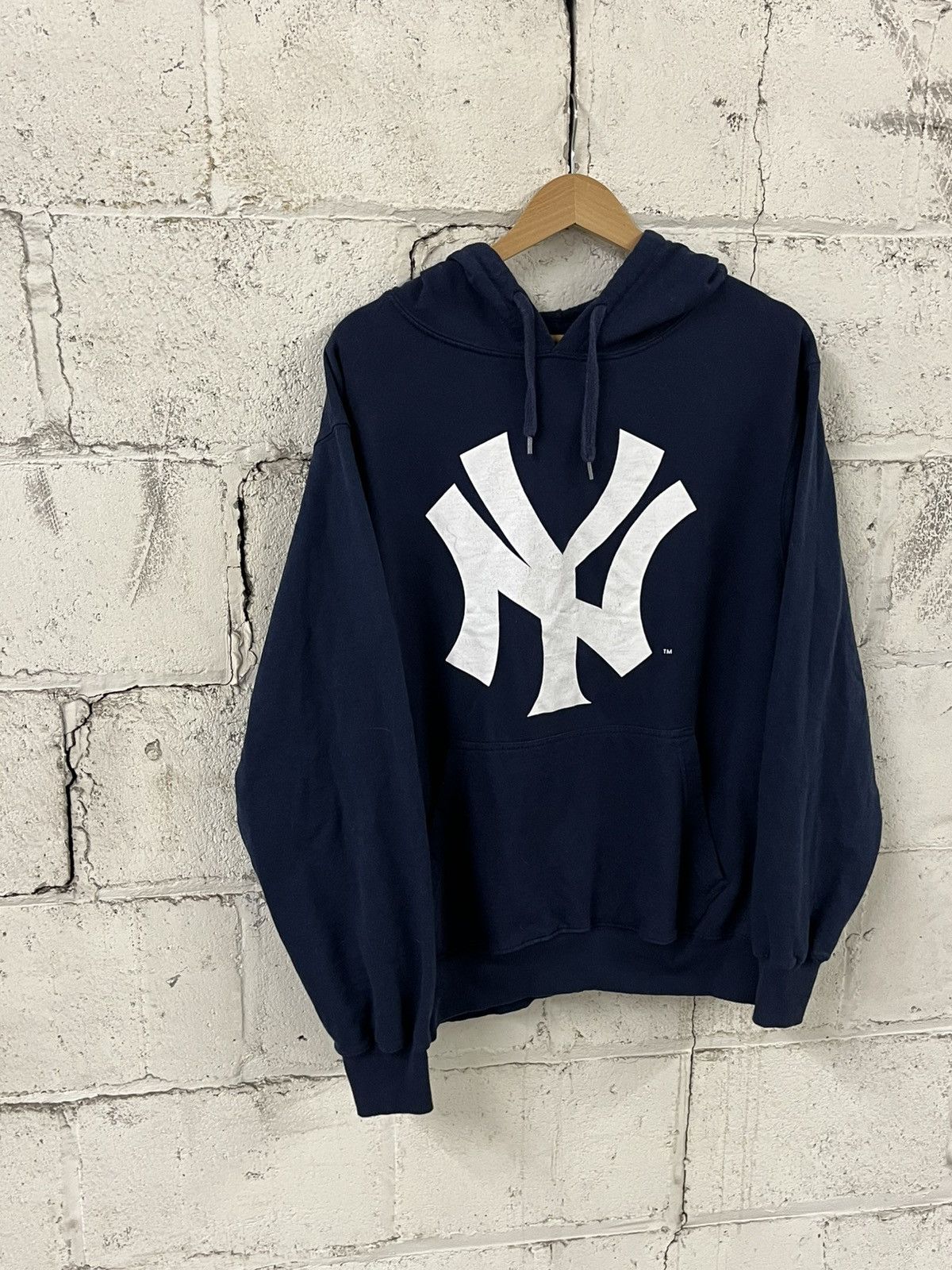 New York Yankees NY yankees big logo vintage hoodie streetwear hype sports Size US L / EU 52-54 / 3 - 1 Thumbnail