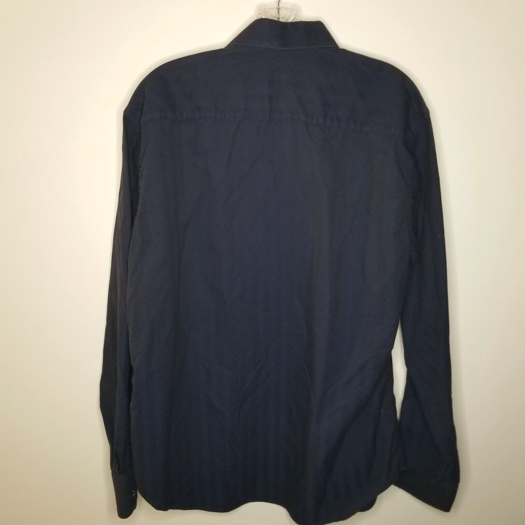 BUGATCHI Bugatchi Uomo Mens Long Sleeve Button Up Blue Adult Large Size US L / EU 52-54 / 3 - 5 Thumbnail