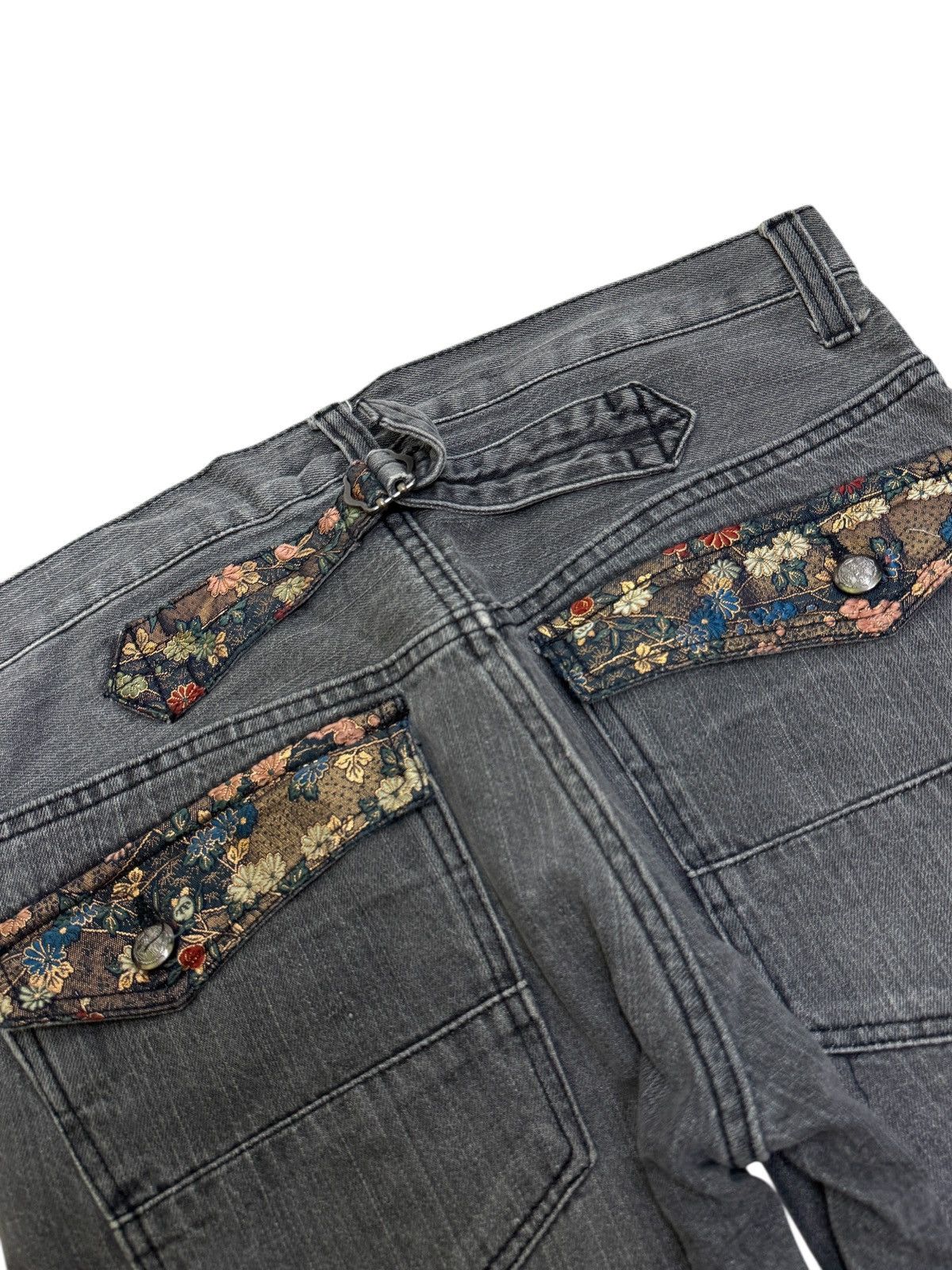 Hysteric Glamour Japanese Traditional Design Buckle Floral Embroidery Design Size US 31 - 13 Thumbnail