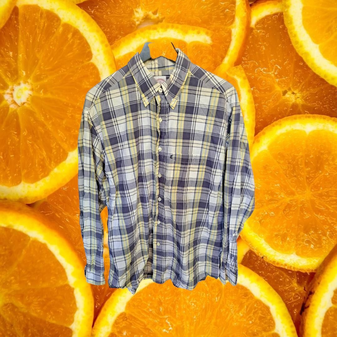 Brooks Brothers Brooks Brothers Original Polo Button Up Blue, Yellow and Whi Size US L / EU 52-54 / 3 - 1 Thumbnail