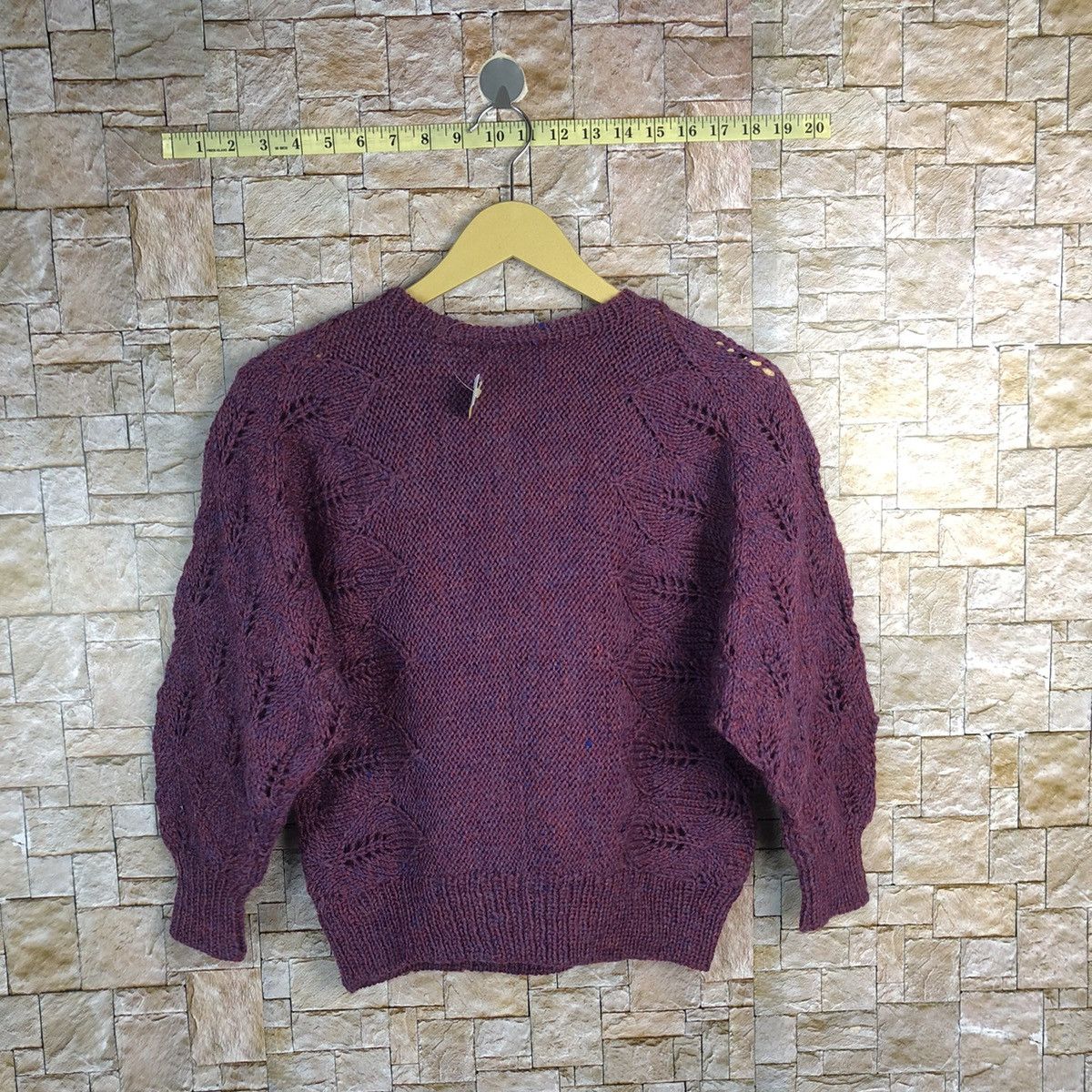 Homespun Knitwear Japanese Brand Purple Knitwear #A376 Size XS / US 0-2 / IT 36-38 - 11 Thumbnail