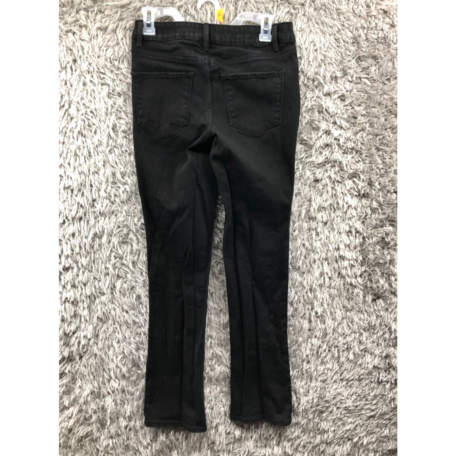 Denime Sonoma Jeans Womens Size 4 Black Dark Wash Denim Mid Rise Straight Size 27" / US 4 / IT 40 - 5 Thumbnail
