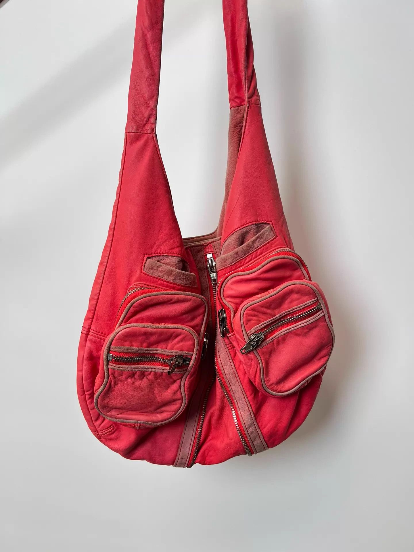 Alexander Wang Alexander Wang Biker Fuchsia Suede Crossbody Bag Size ONE SIZE - 2 Thumbnail