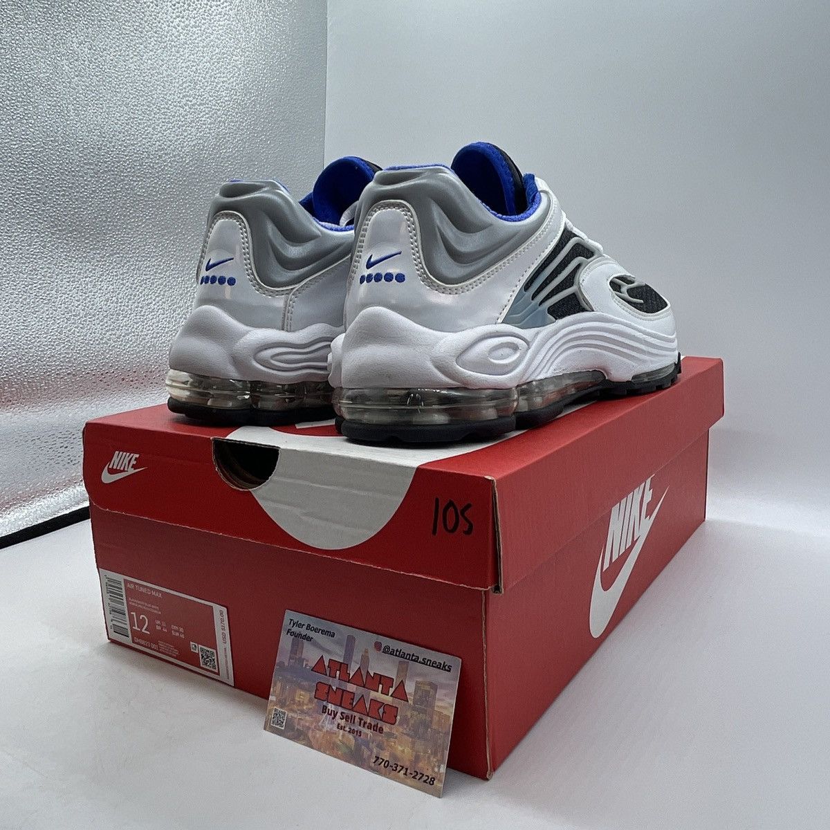 Nike Air tuned max white racer blue Size US 12 / EU 45 - 5 Thumbnail
