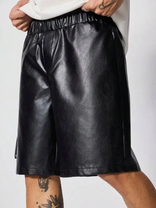 Japanese Brand Kubota x Miki PU Leather Punk Shorts Rock Size US 32 / EU 48 - 6 Thumbnail