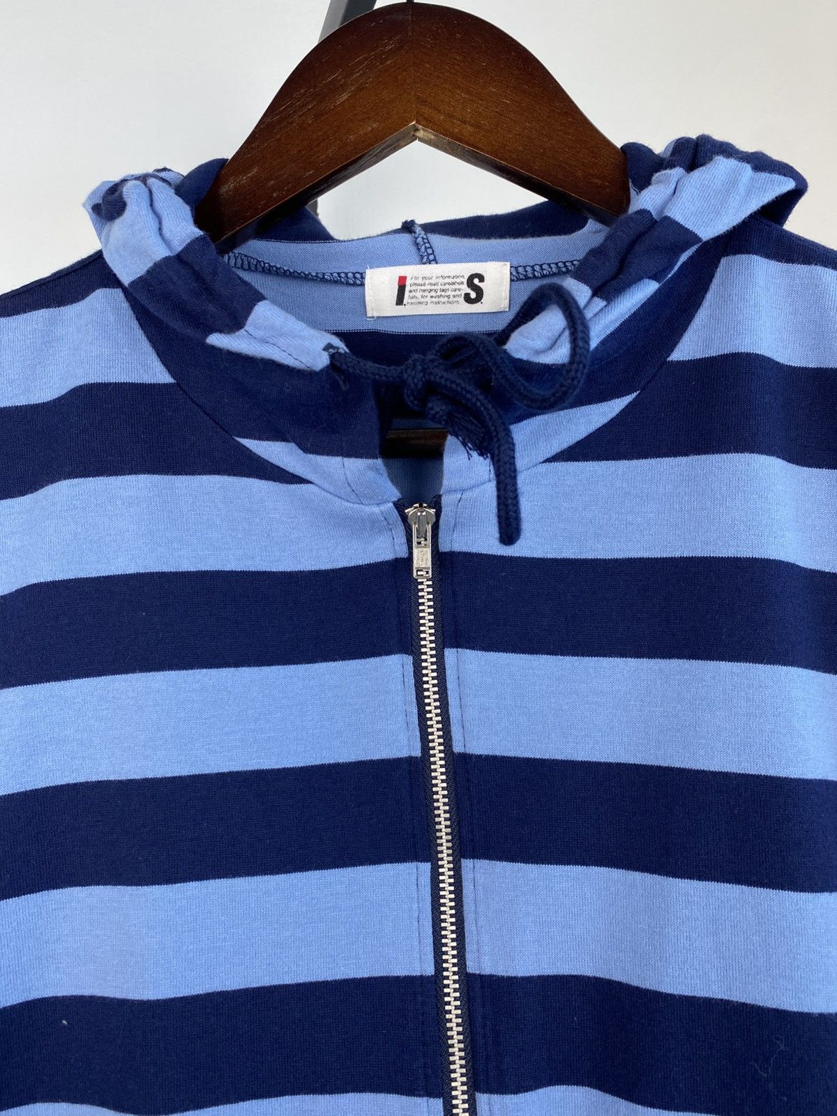 Issey Miyake Vintage 90's Issey Myake Sports Stripped Parachute Hoodie Size US M / EU 48-50 / 2 - 5 Thumbnail