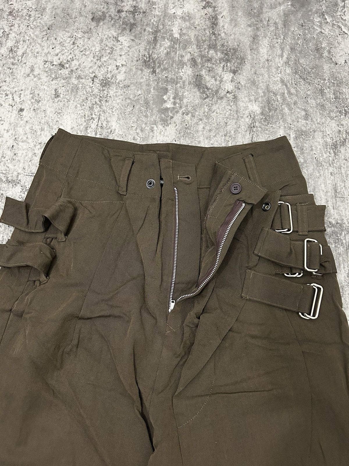 Seditionaries Japanese Brand GGD Wool Double Buckle Three Quarter Pants Size US 31 - 6 Thumbnail