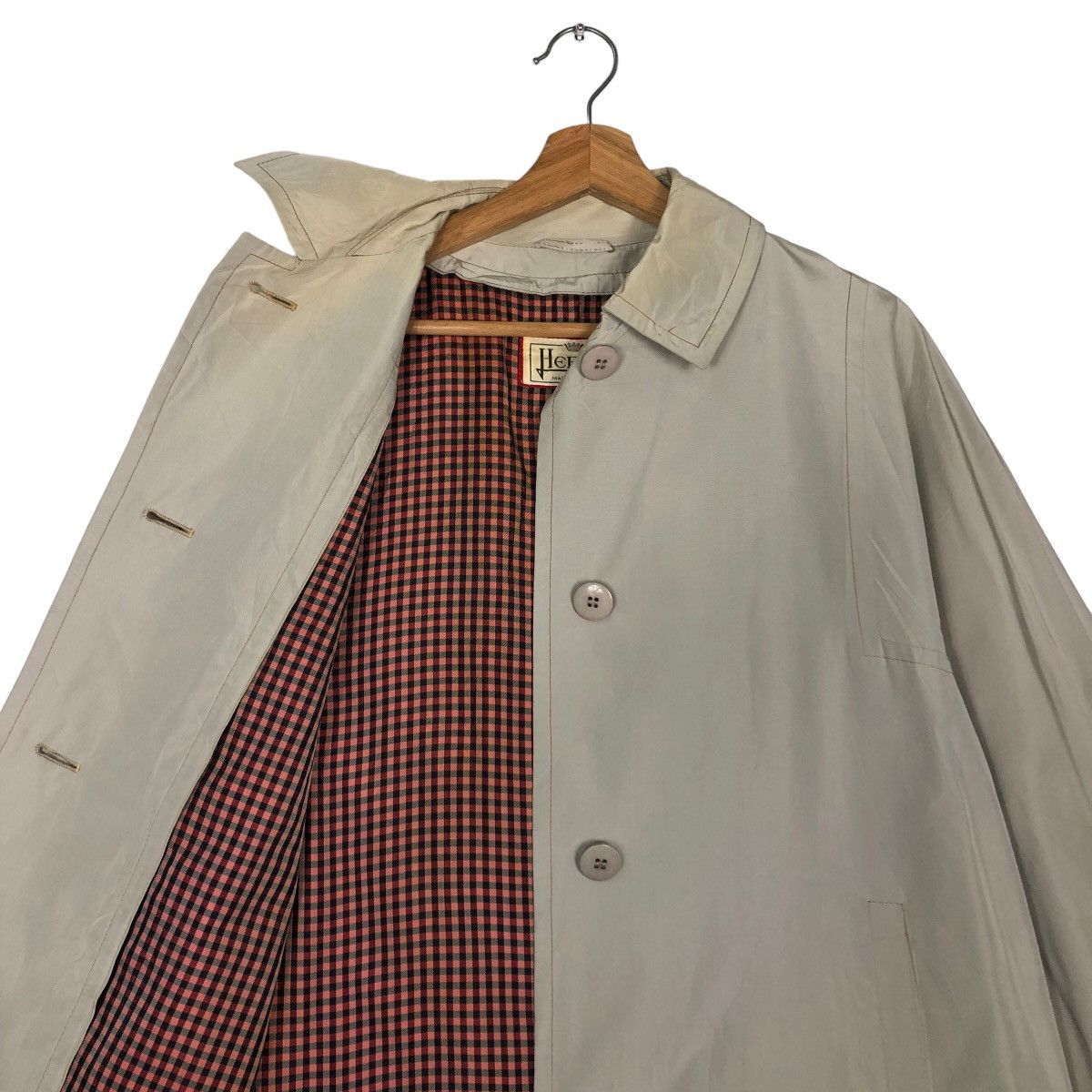 Herno 🔥Vintage Long Fly Coats Jacket Herno Italy Tartan Lining Size US M / EU 48-50 / 2 - 11 Thumbnail