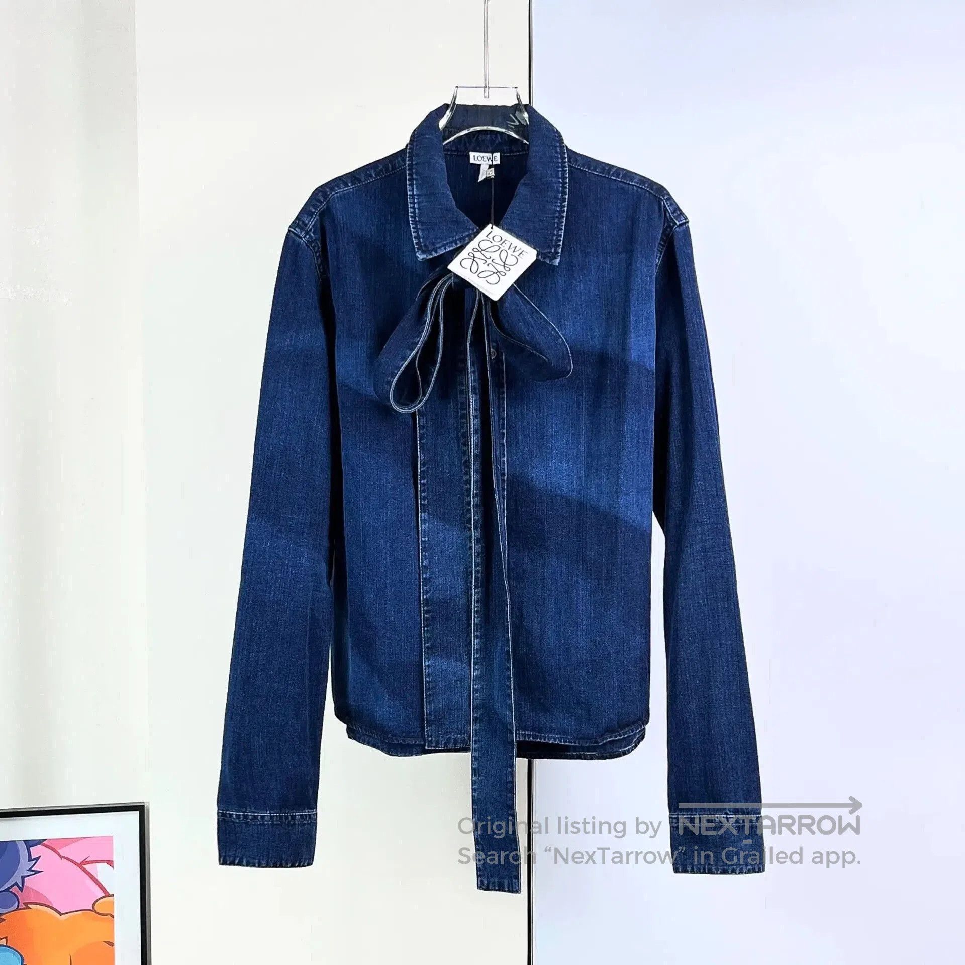 Loewe LOEWE Blue Bow Denim Jacket. Size M / US 6-8 / IT 42-44 - 4 Thumbnail