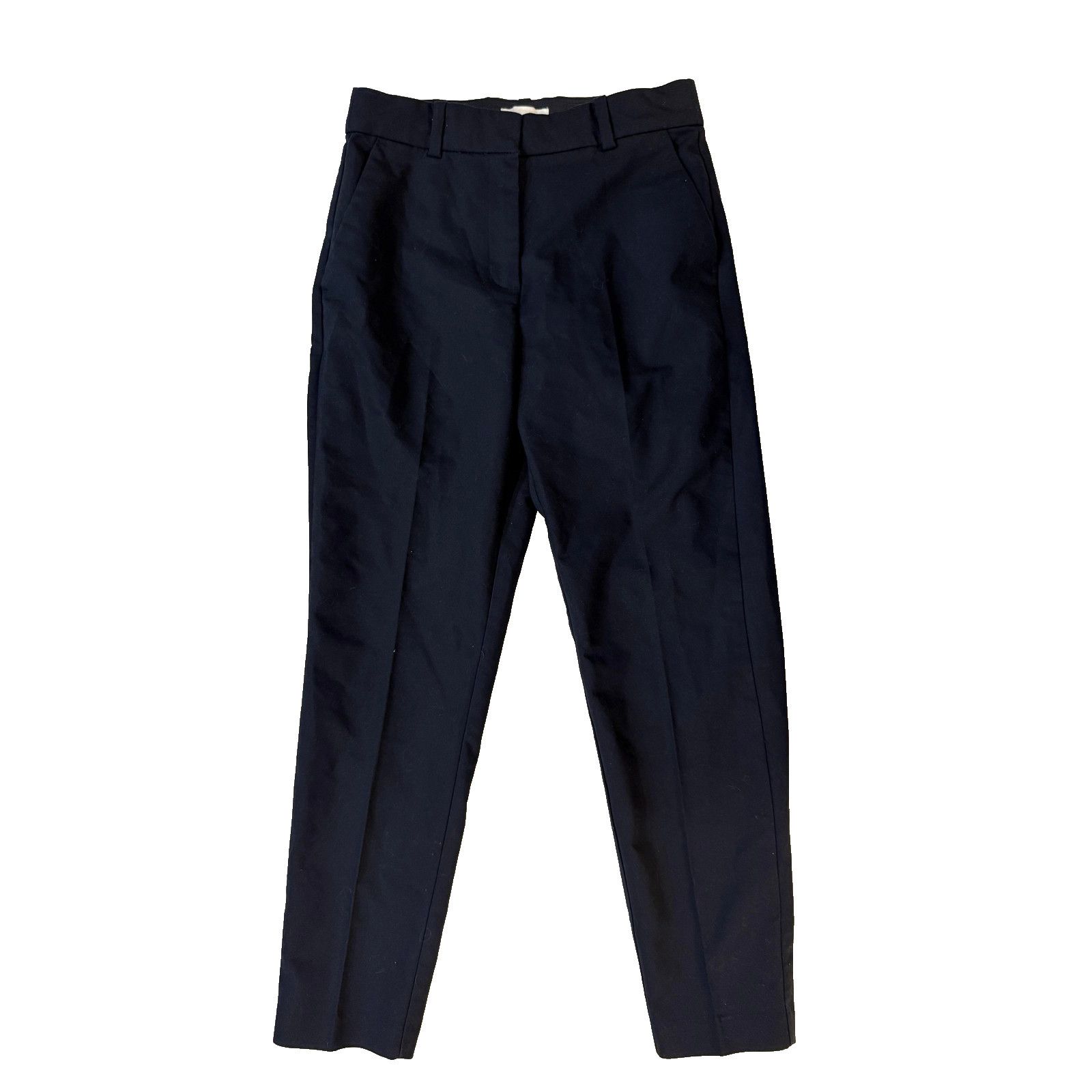 H&M H&M Pants Womens 4 Navy Blue Tapered Ankle Dress Slacks Size 27" / US 4 / IT 40 - 1 Thumbnail