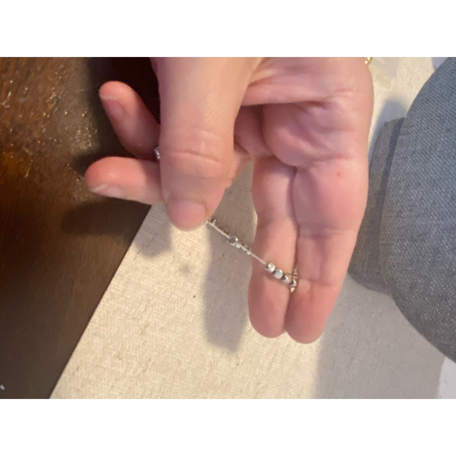 Handmade hamsa bracelet silver beads Size ONE SIZE - 3 Thumbnail