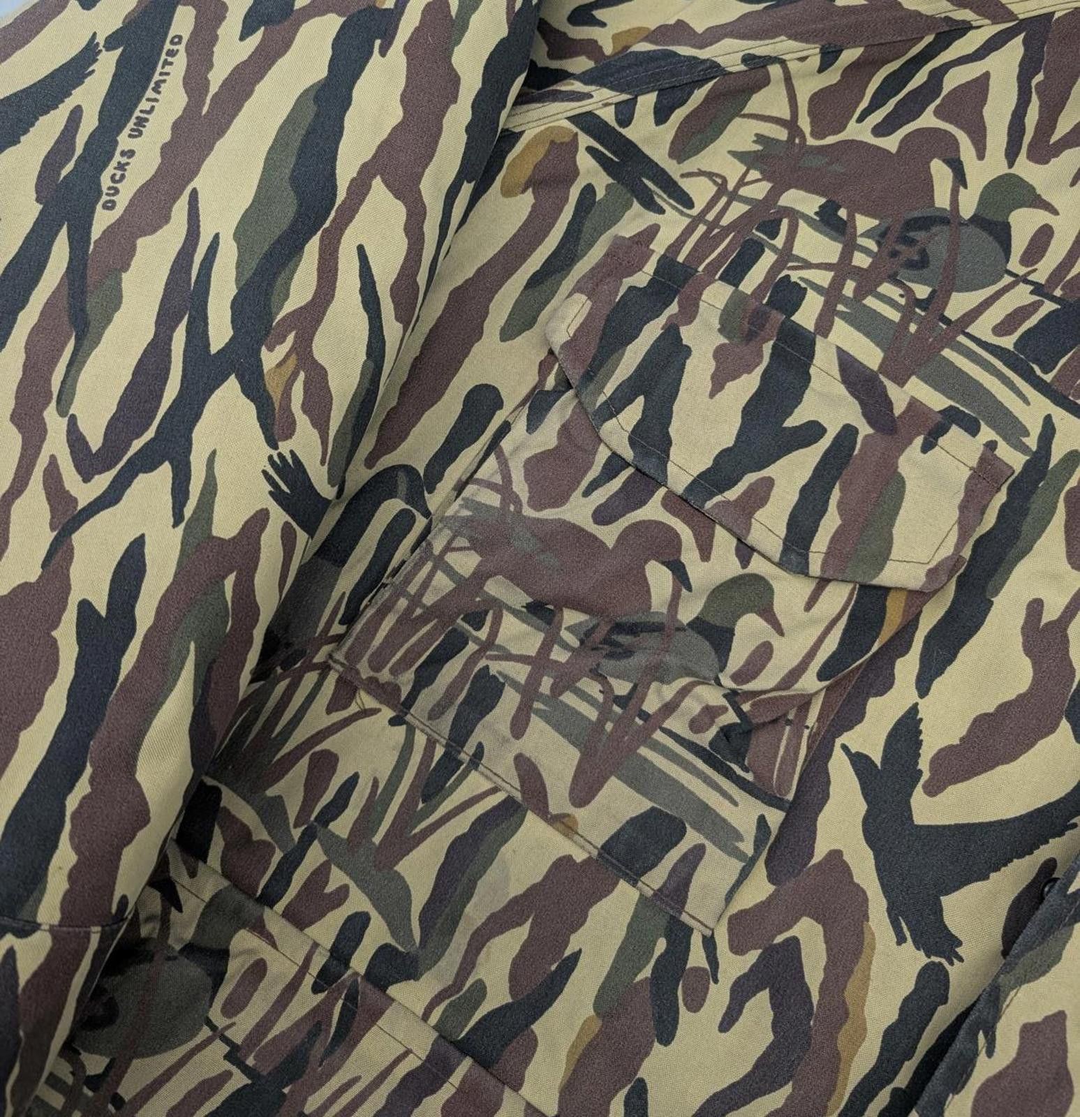 Cabelas Vintage 90s Cabelas Ducks Unlimited Camo Down Goretex Jacket Size US XL / EU 56 / 4 - 3 Thumbnail
