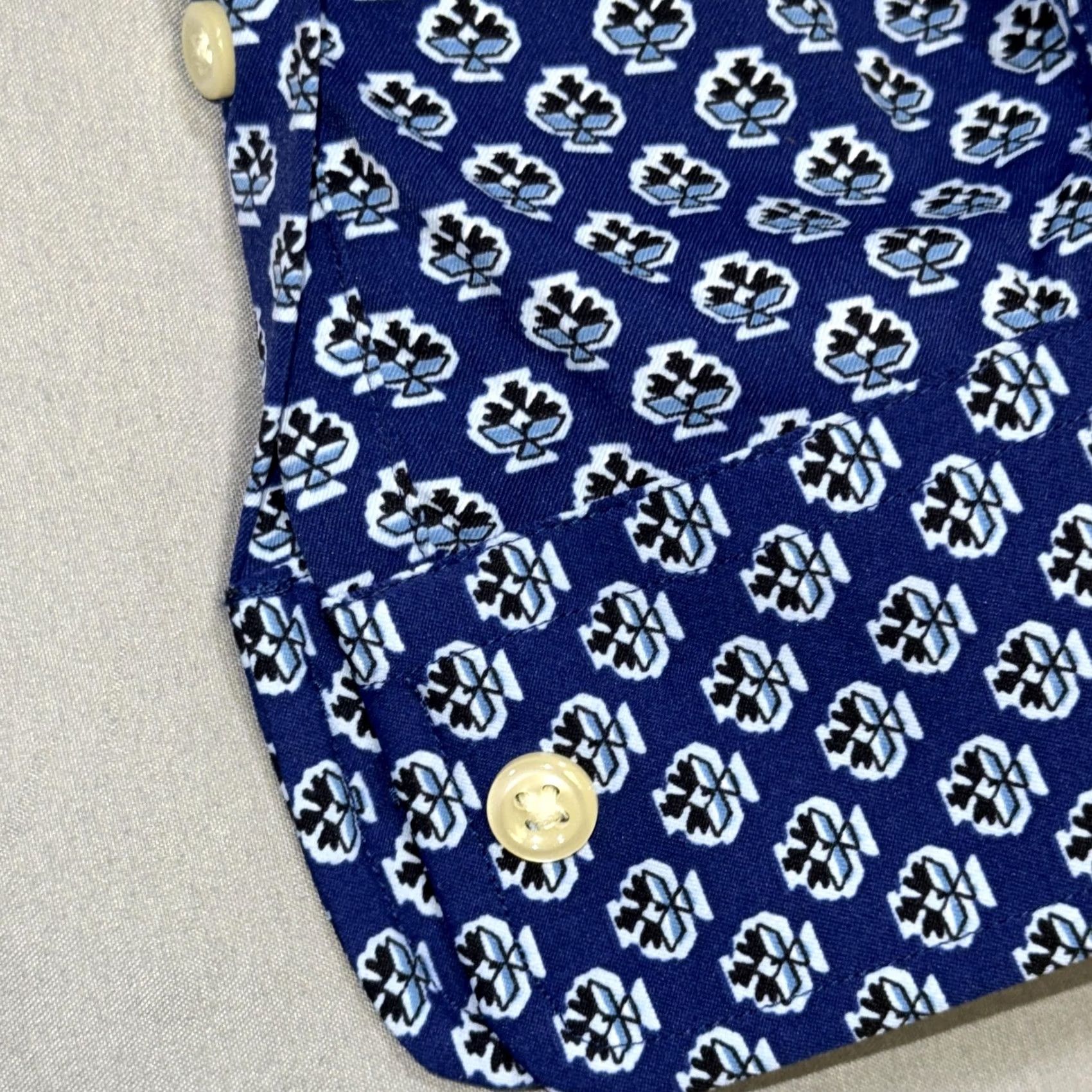 Ralph Lauren Ralph Lauren Shirt Mens Medium Blue Floral Print Classic Fit Button-Front Embroidered Pony Size US M / EU 48-50 / 2 - 7 Thumbnail
