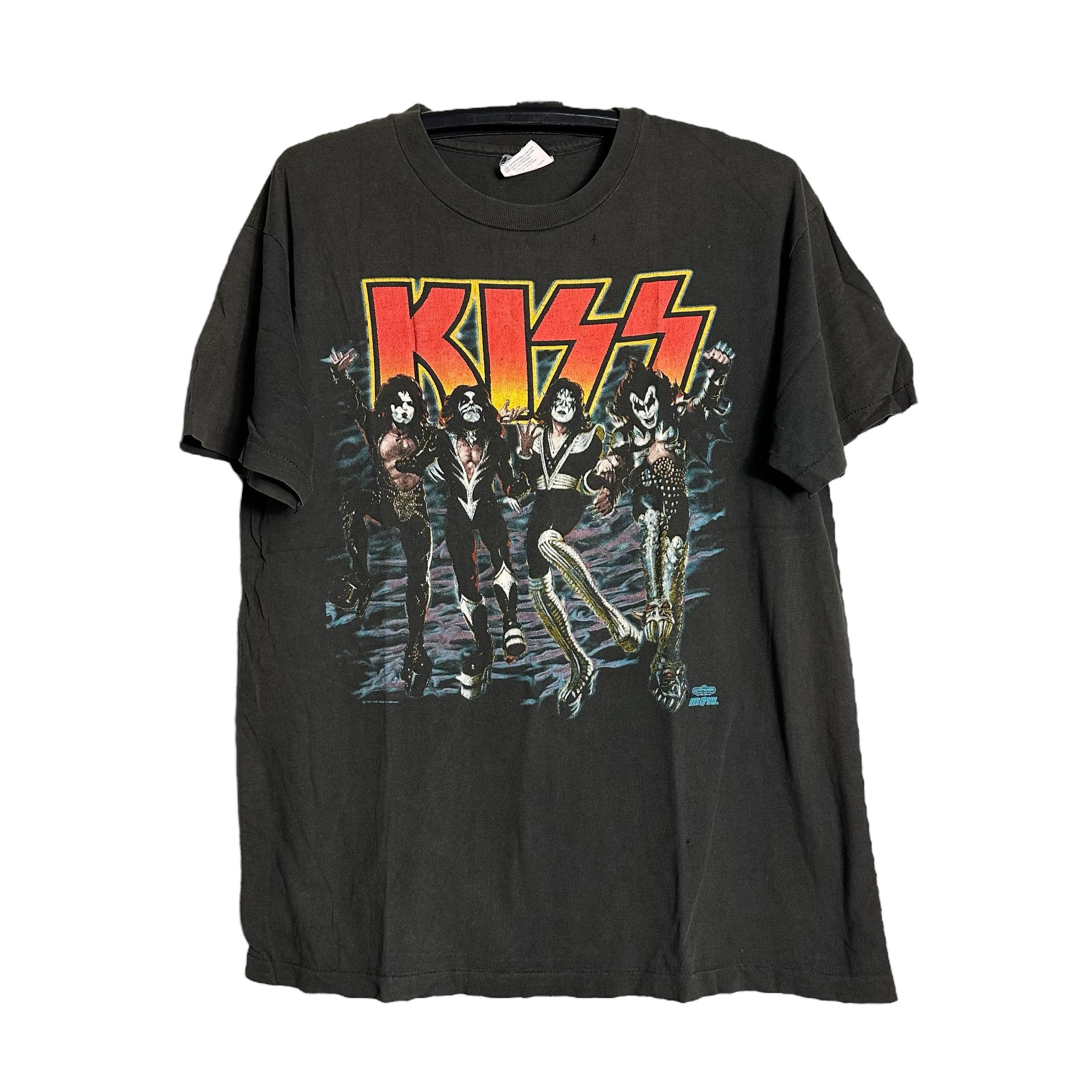 KISS 🔥RARE🔥Vintage 90s KISS Rock Band Destroyer Shirt Size US L / EU 52-54 / 3 - 1 Thumbnail