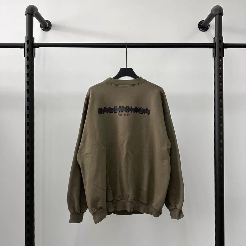 Balenciaga Balenciaga FW22 Strikethrough logo printed crewneck pullove Size US S / EU 44-46 / 1 - 2 Thumbnail