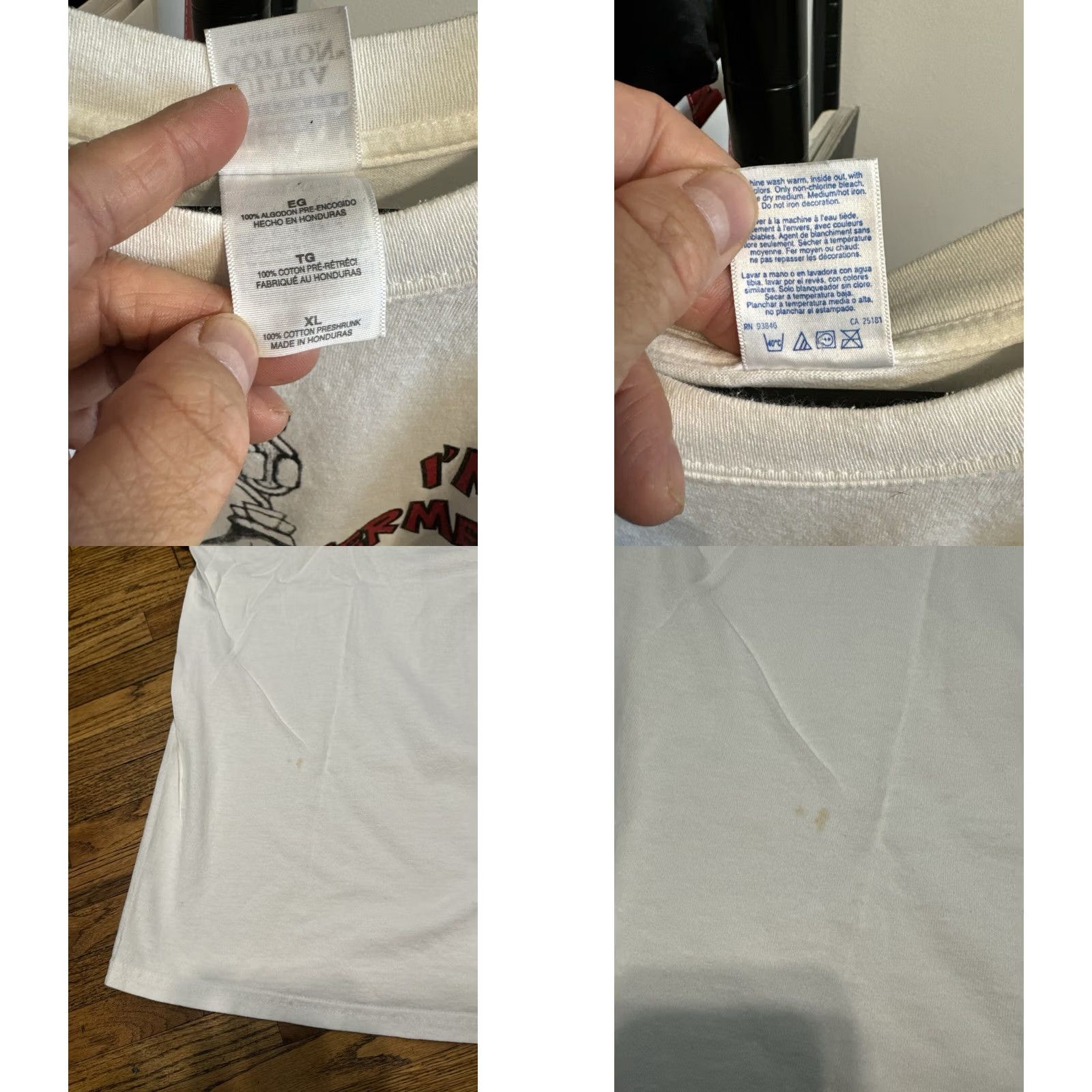 Gildan VINTAGE Beer Brewing T Shirt Homebrew Do Not Disturb Fermenting XL White 90s Mens Size US XL / EU 56 / 4 - 9 Thumbnail