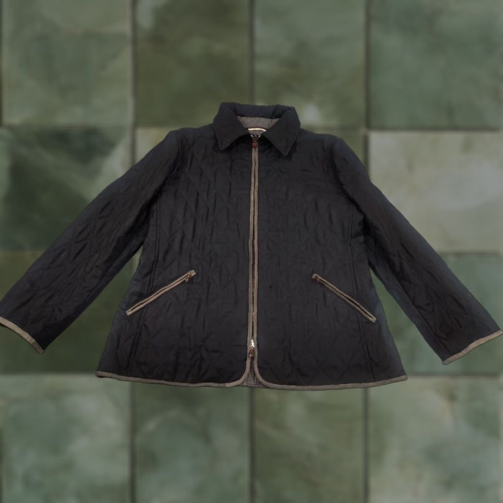 Colombo Colombo Italy Design Jacket Womens Black Zip Double Cashmere Quilted All Seasons Winter/Fall L Size L / US 10 / IT 46 - 1 Thumbnail