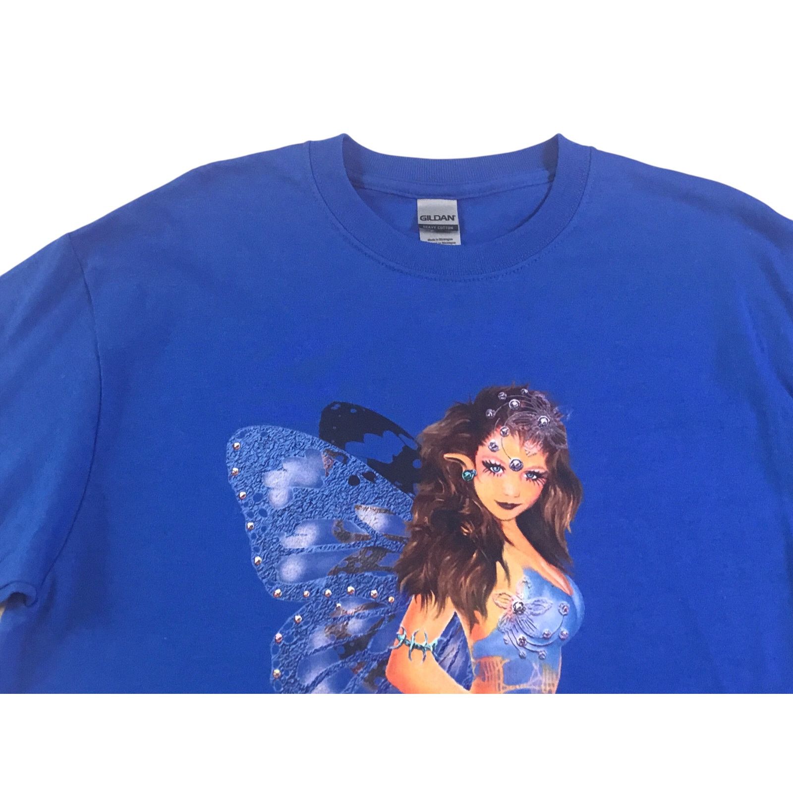 Gildan Fairy Royal Blue Bejeweled Beautiful Fairy Size Medium NWOT Size M / US 6-8 / IT 42-44 - 3 Thumbnail