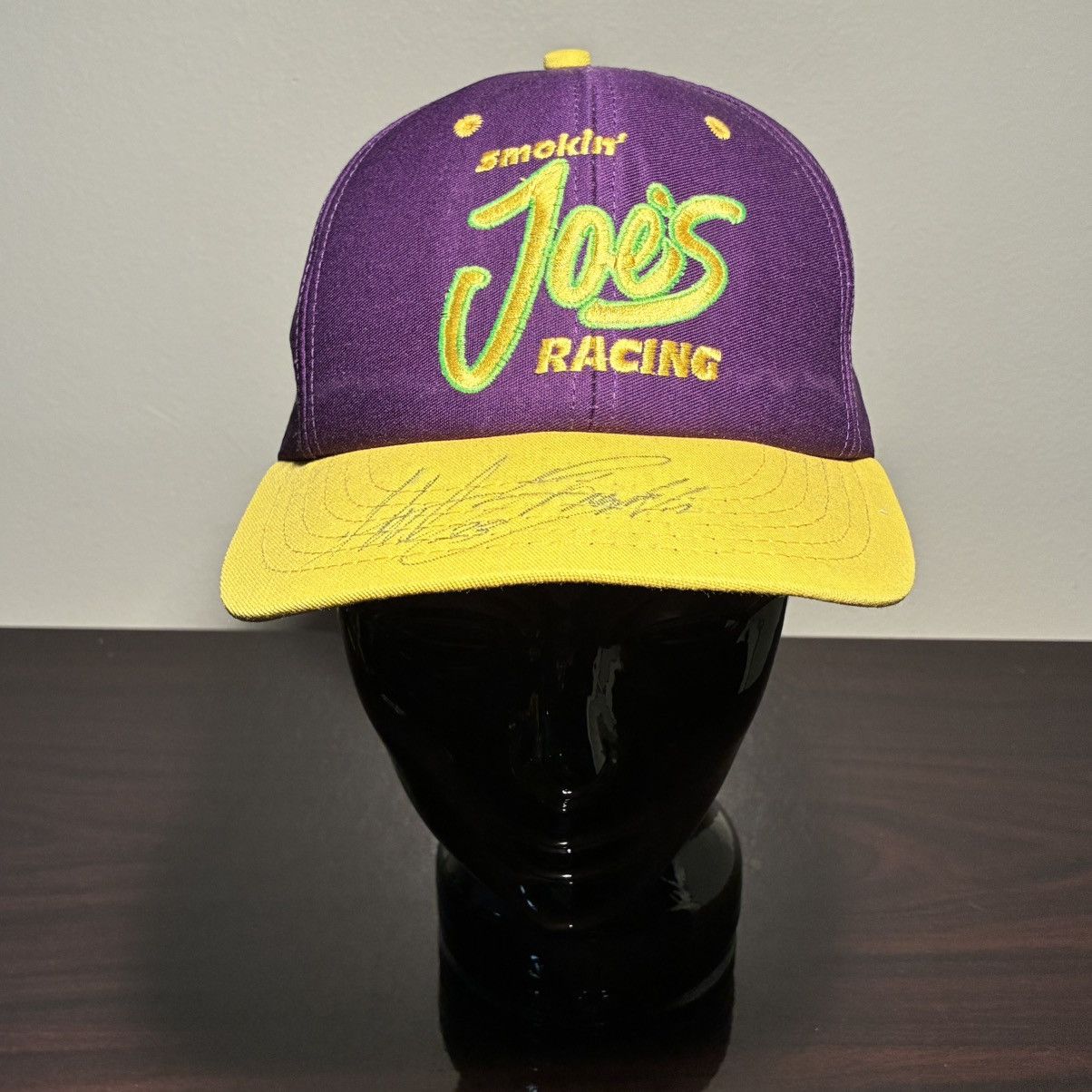 Camel Camel Joe cigarettes nascar neon yellow snap back hat Size ONE SIZE - 1 Thumbnail