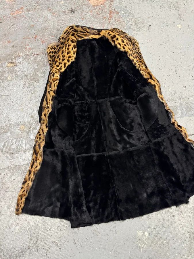 Roberto Cavalli 2000s Roberto Cavalli Sample Leopard Fur & Python Shearling Leather Long Coat Size US S / EU 44-46 / 1 - 10 Thumbnail