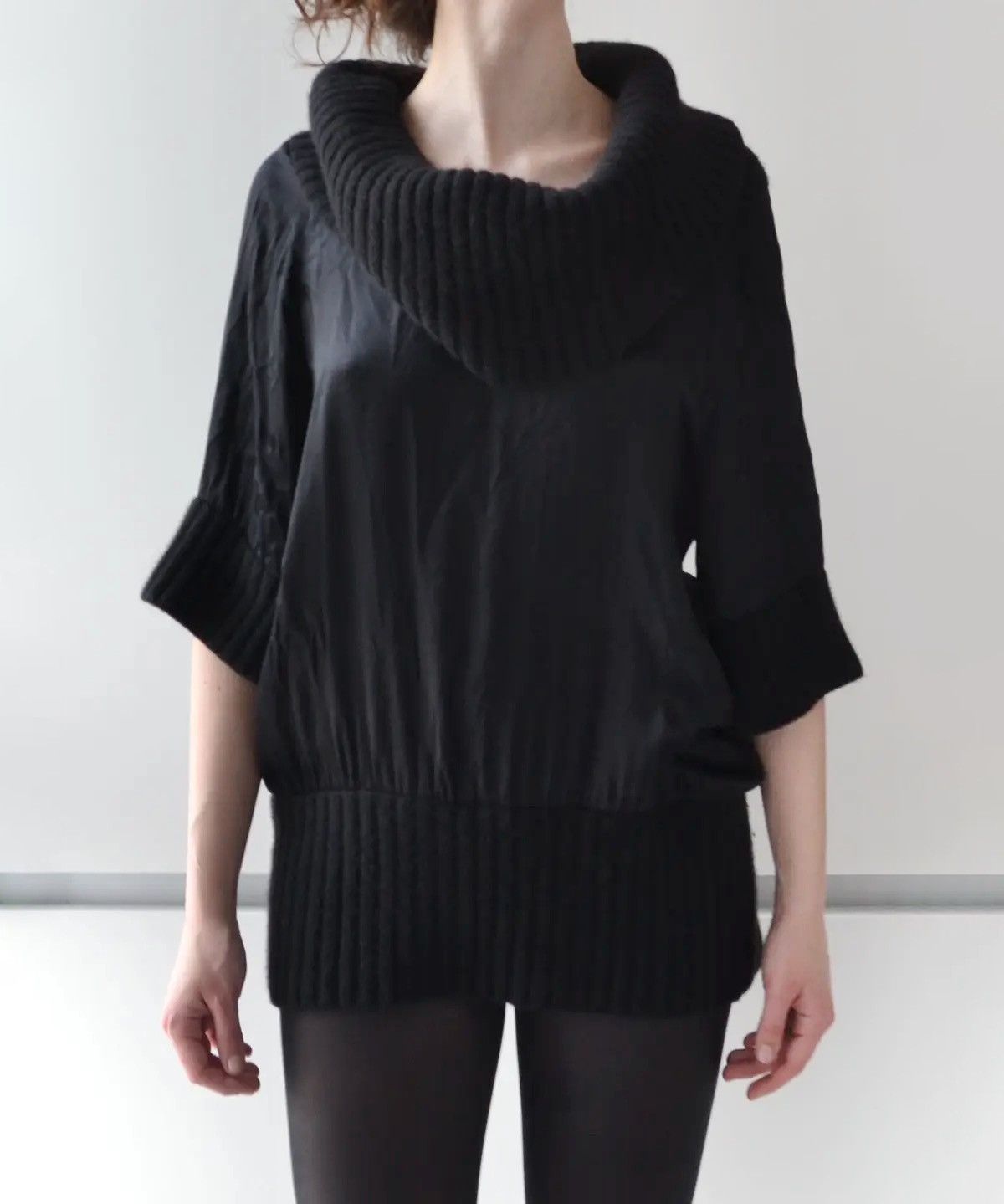 Valentino VALENTINO Sweater Tunica Dress Wool Silk Collar Size 8 Size S / US 4 / IT 40 - 3 Thumbnail