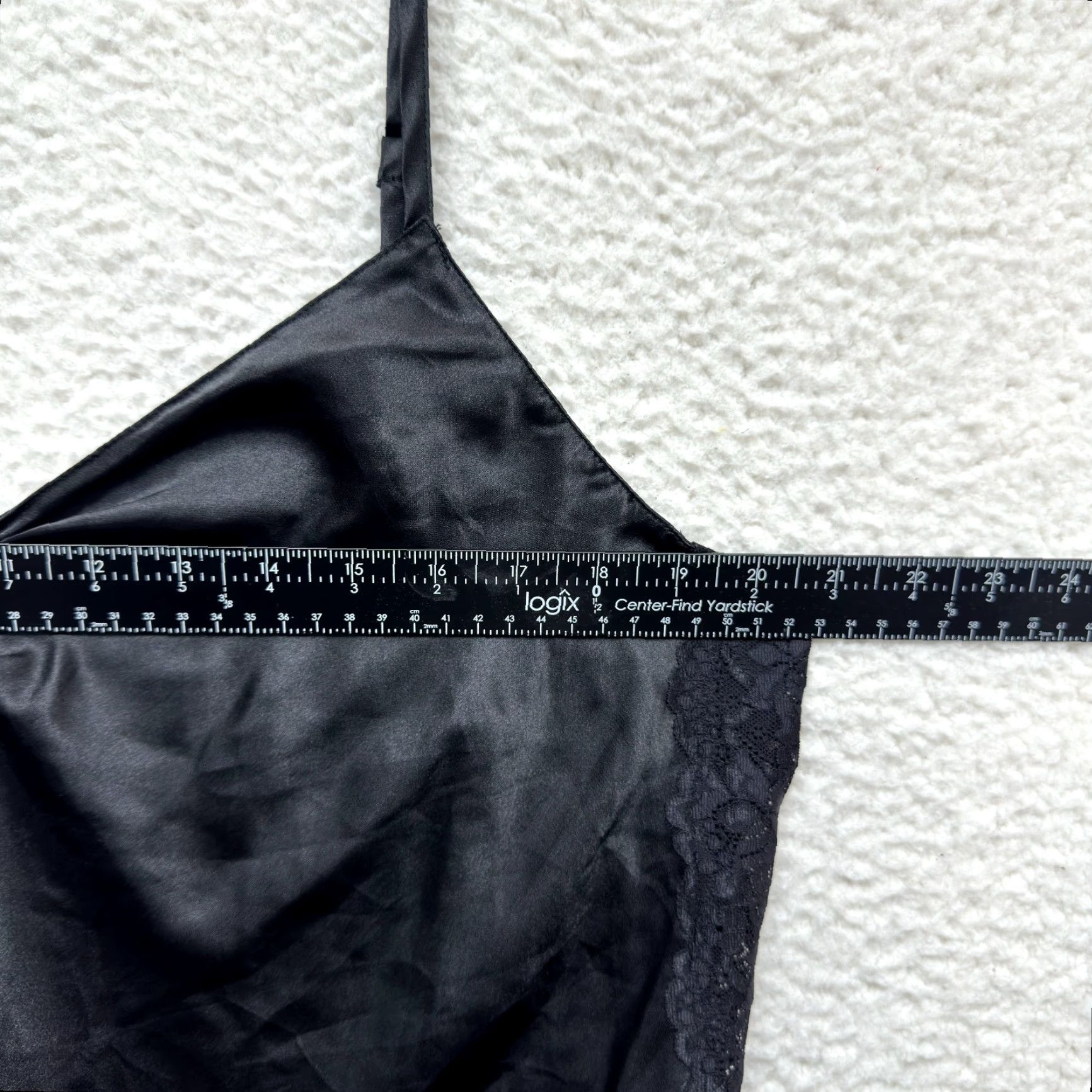 Vintage VINTAGE Morgan Taylor Slip Dress Chemise Lingerie XL Black Satin Lace Y2K Size XL / US 12-14 / IT 48-50 - 4 Thumbnail