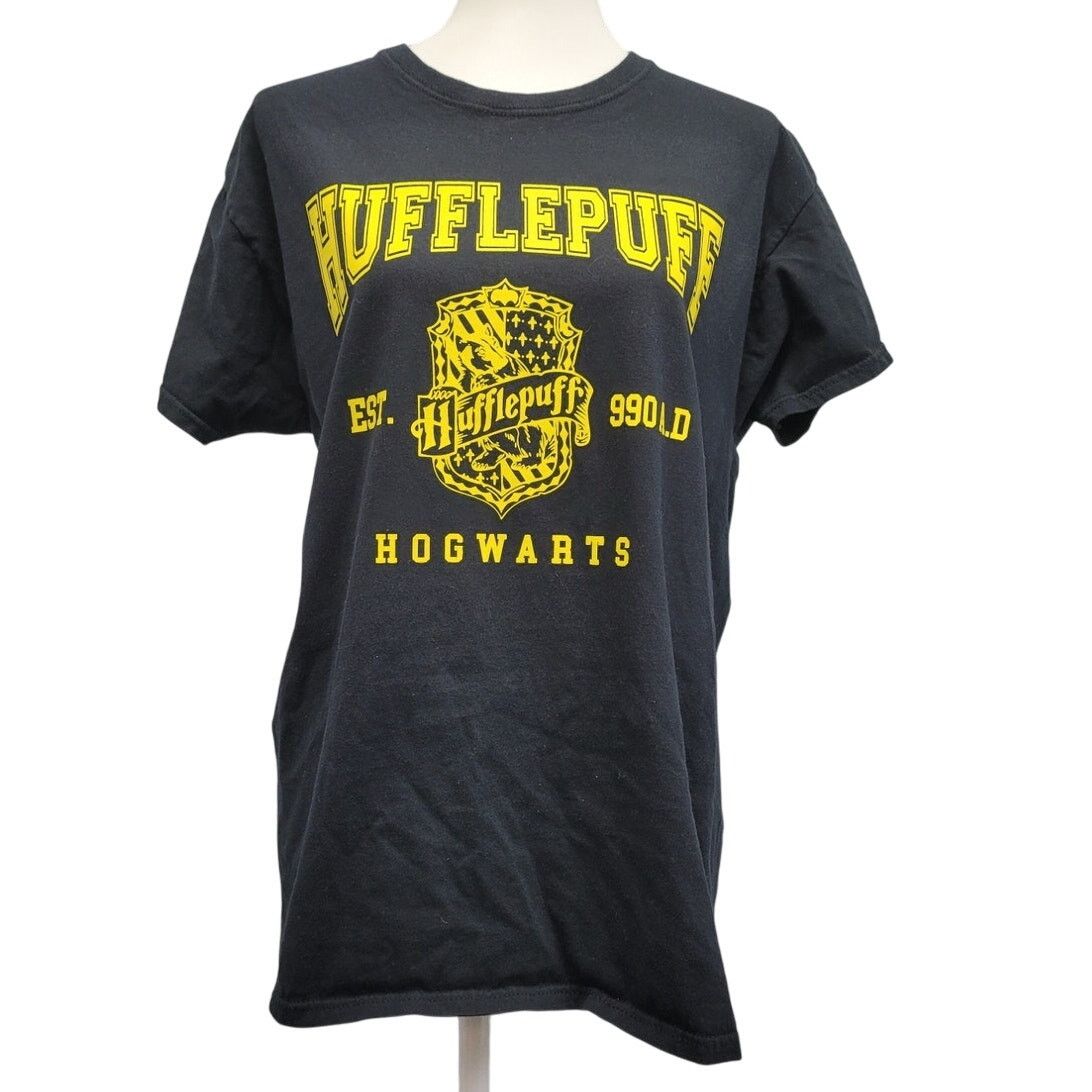 Hanes Hand Printed Womens Large Harry Potter Hufflepuff Tee Shirt Size L / US 10 / IT 46 - 1 Thumbnail