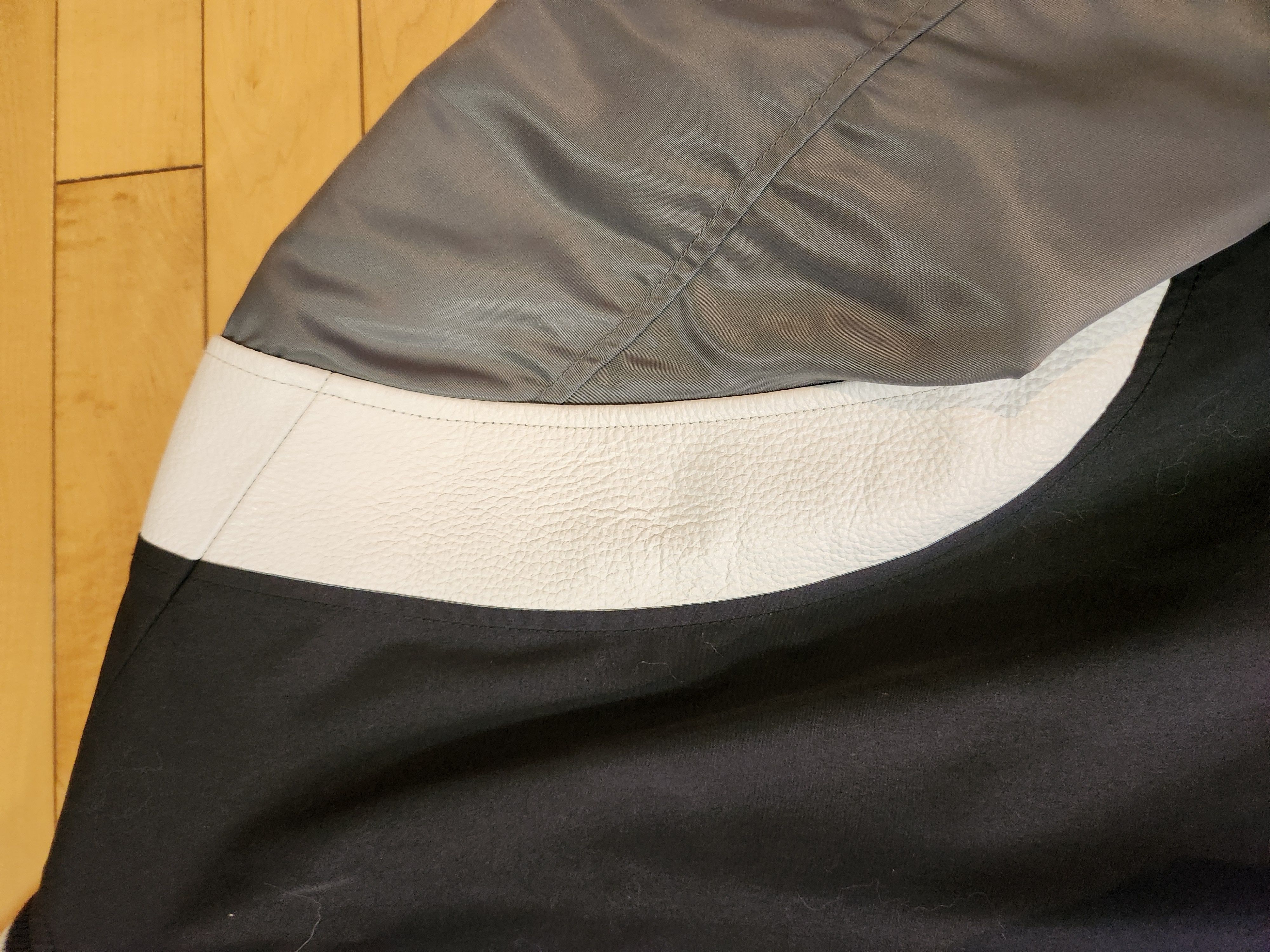 Nanamica Nanamica JAPAN 65/35 Varsity Jacket Black Grey White Leather Size US L / EU 52-54 / 3 - 15 Thumbnail