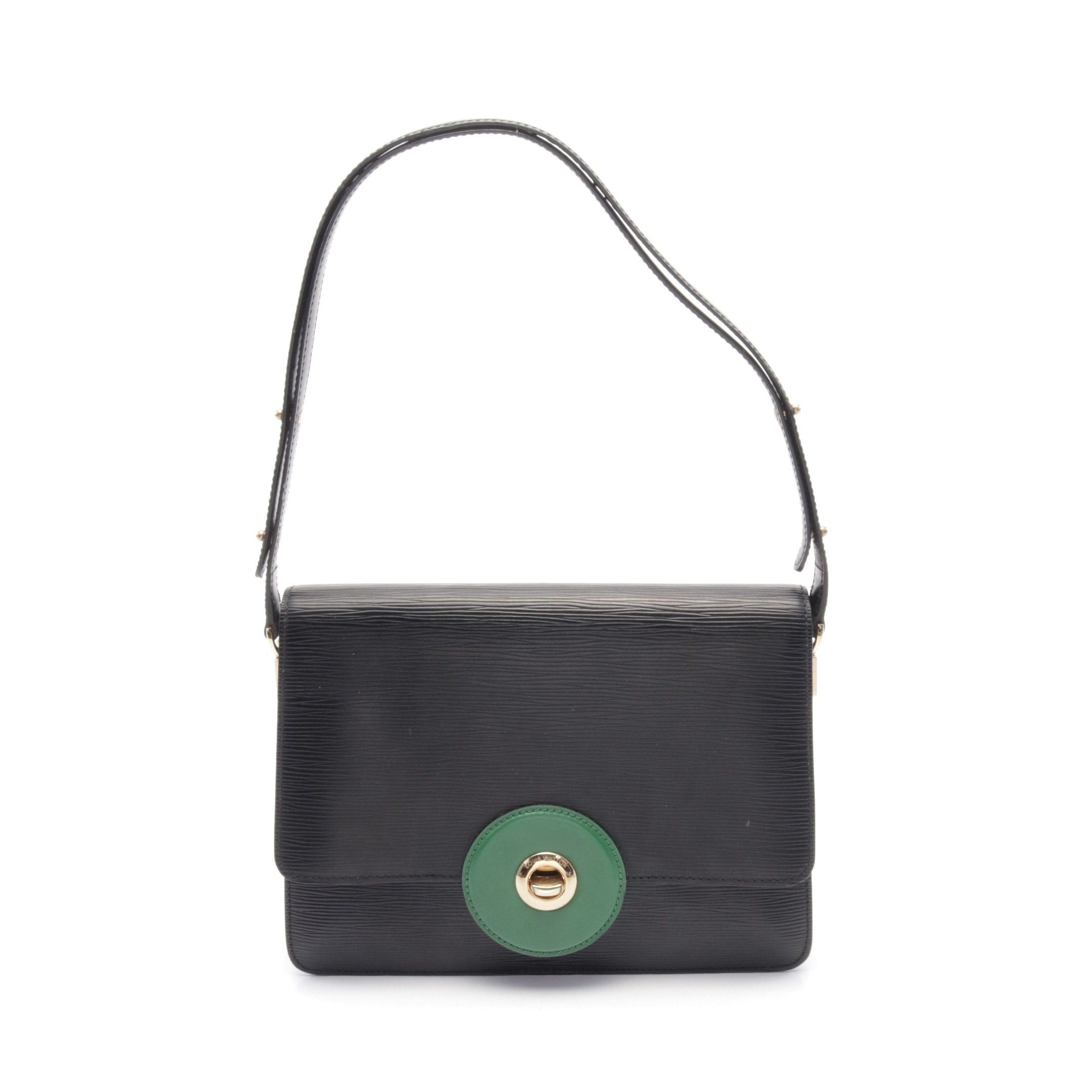 Louis Vuitton Louis Vuitton Free Run Epi Noir Shoulder Bag Leather Black Green Size ONE SIZE - 1 Thumbnail