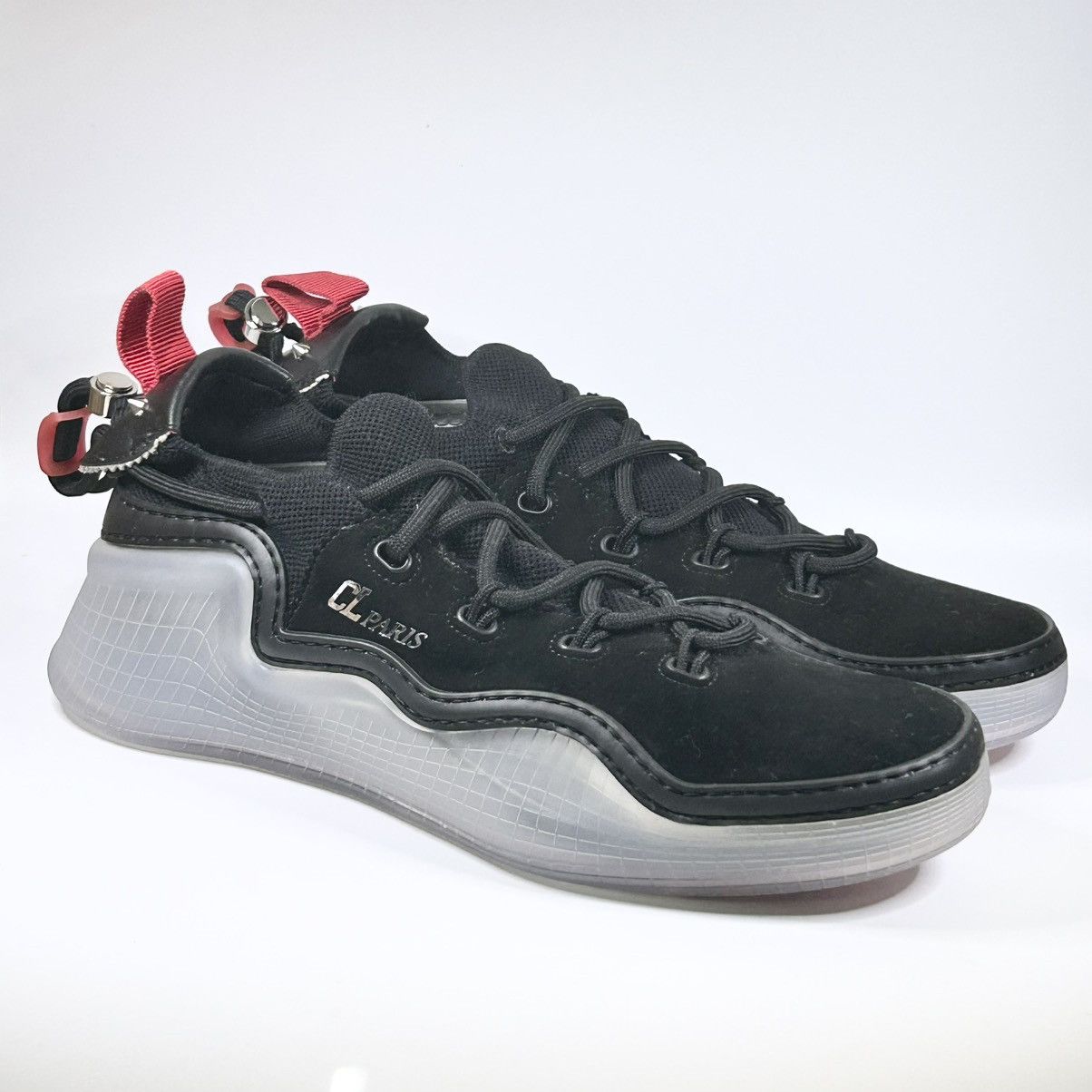 Christian Louboutin New Christian Louboutin Arpoador Black Suede Sneakers Size 9 Size US 9 / EU 42 - 1 Thumbnail