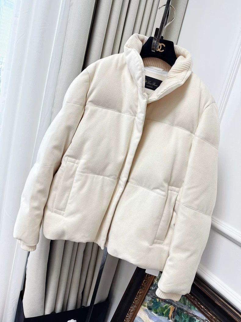 Loro Piana LORO PIANA White cashmere down jacket Size S / US 4 / IT 40 - 1 Thumbnail