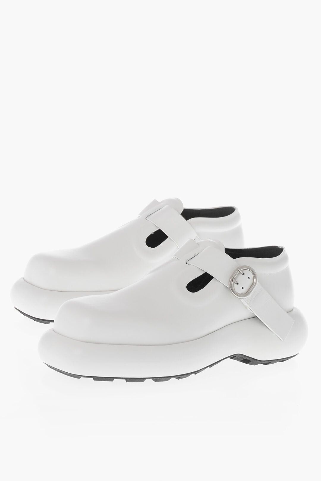 Leather Mary Janes With Chunky Sole