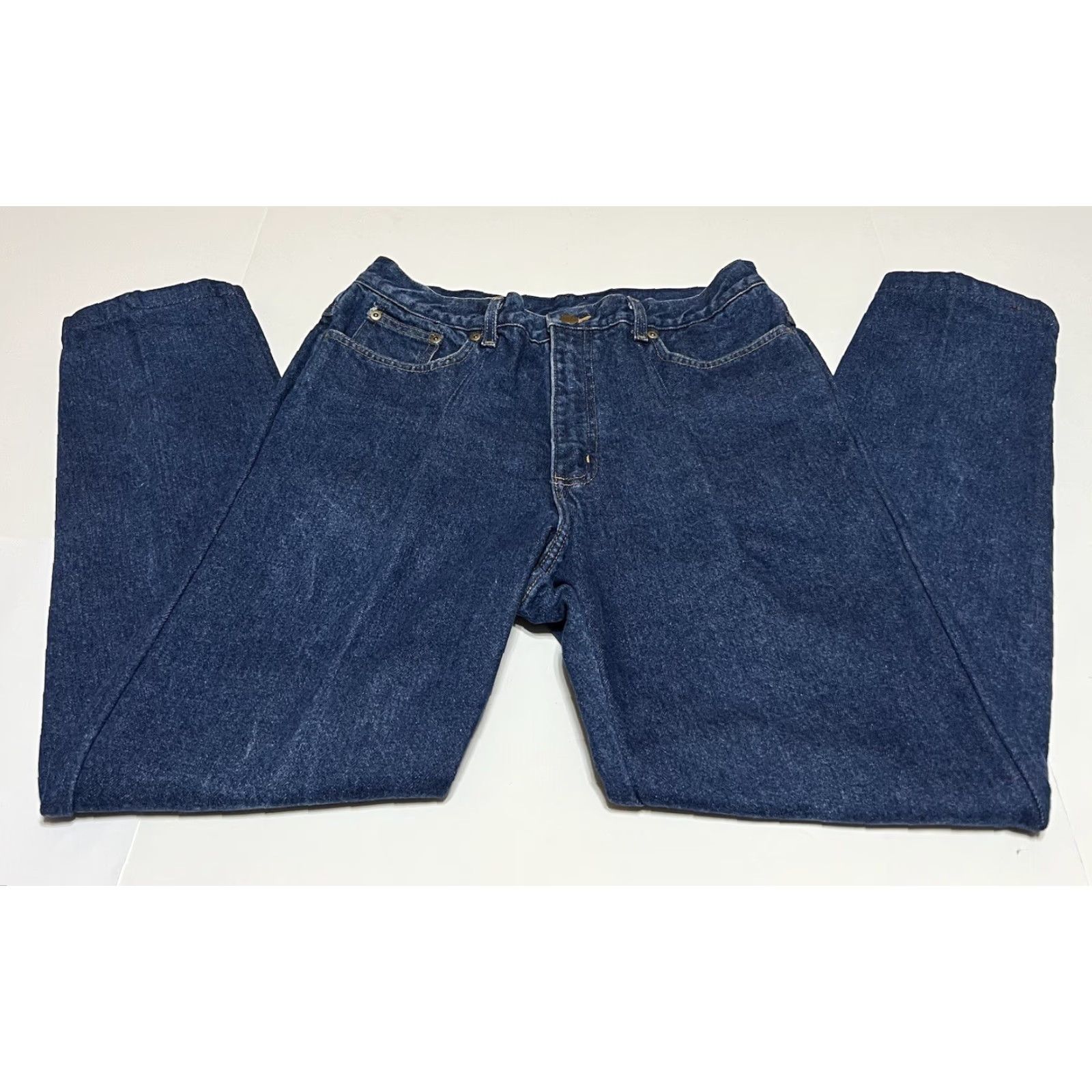 Vintage VINTAGE L.L. Bean Jeans Womens 32x29 Flannel Lined High Rise Tapered 5-Pocket Blue Winter Fall Spring USA Comfort Size 24" / US 00 / IT 34 - 2 Thumbnail