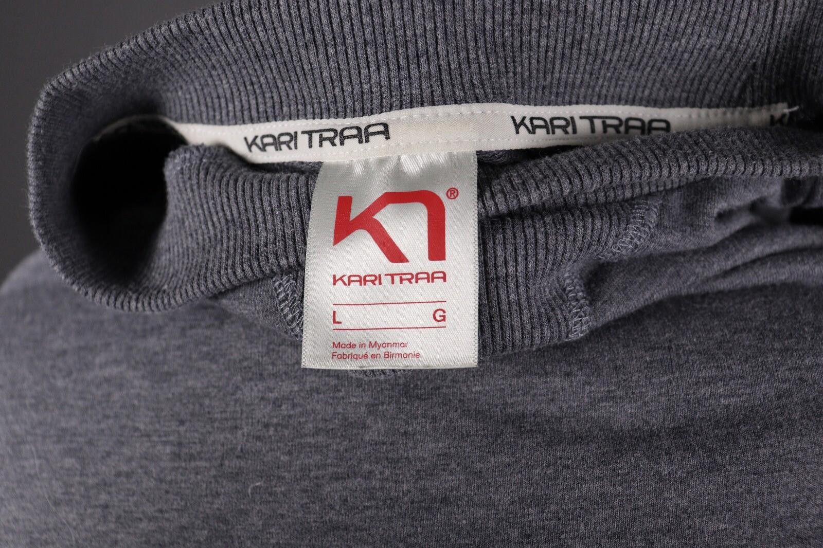 Designer Kari Traa Gray Long Sleeve Cotton Sweater Size L Size L / US 10 / IT 46 - 11 Thumbnail