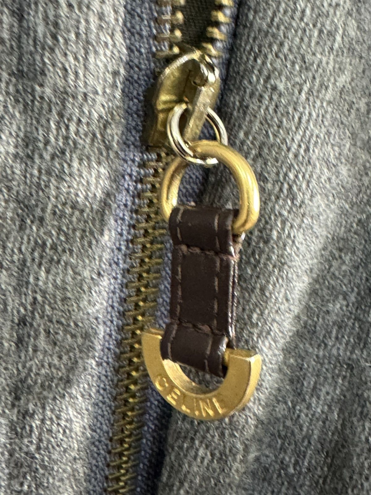 Celine × Designer × Vintage CELINE PARIS WOOL LONG JACKET ZIPPER UP Size US L / EU 52-54 / 3 - 13 Thumbnail