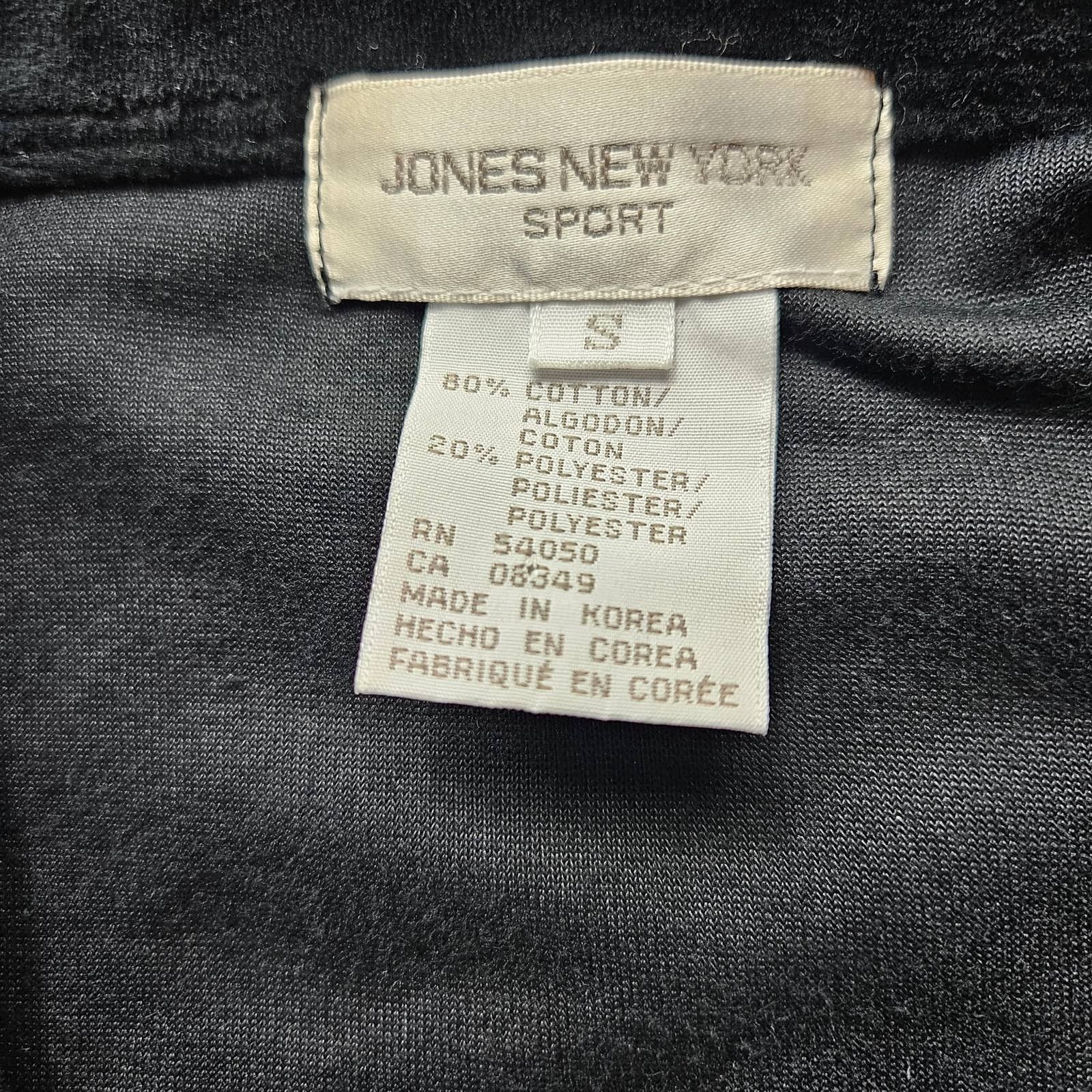 Jones New York EUC VTG Jones New York Velour Utility Shirt Sz. S Black Size S / US 4 / IT 40 - 8 Thumbnail