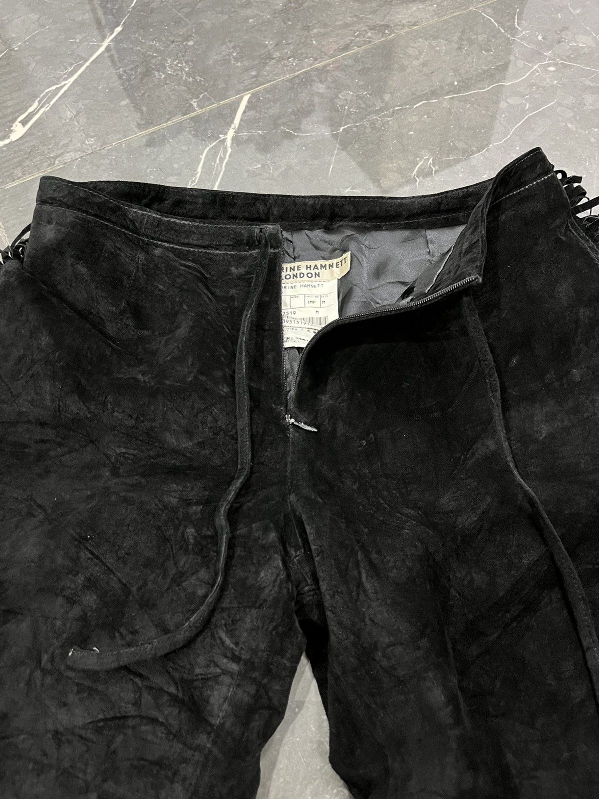 Katharine Hamnett London KATHERINE HAMNETT SUEDE FLARED AW 1989 Size US 28 / EU 44 - 5 Thumbnail