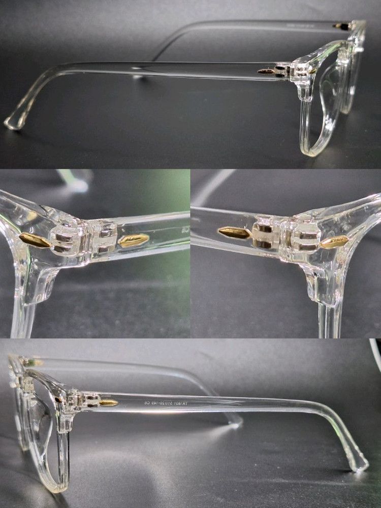 Other TR1801 Clear Transparent Glasses Frame Gold Rivet Detail Size ONE SIZE - 6 Thumbnail