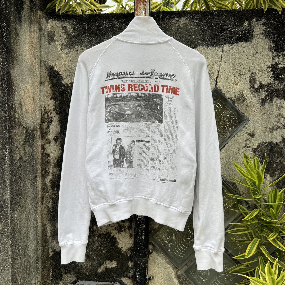 Dsquared2 “DSQUARED2” NEWSPAPER PRINT ZIP UP TRACK JACKET Size US M / EU 48-50 / 2 - 1 Thumbnail