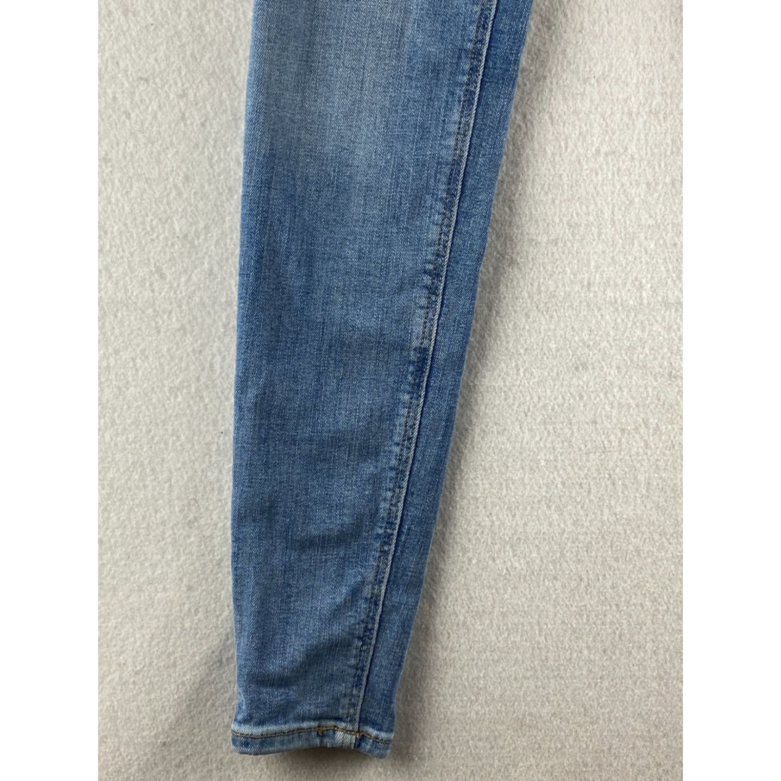 Old Navy Old Navy Rockstar Super Skinny Jeans Womens 00 Blue Stretch Denim Light Wash Size 24" / US 00 / IT 34 - 6 Thumbnail
