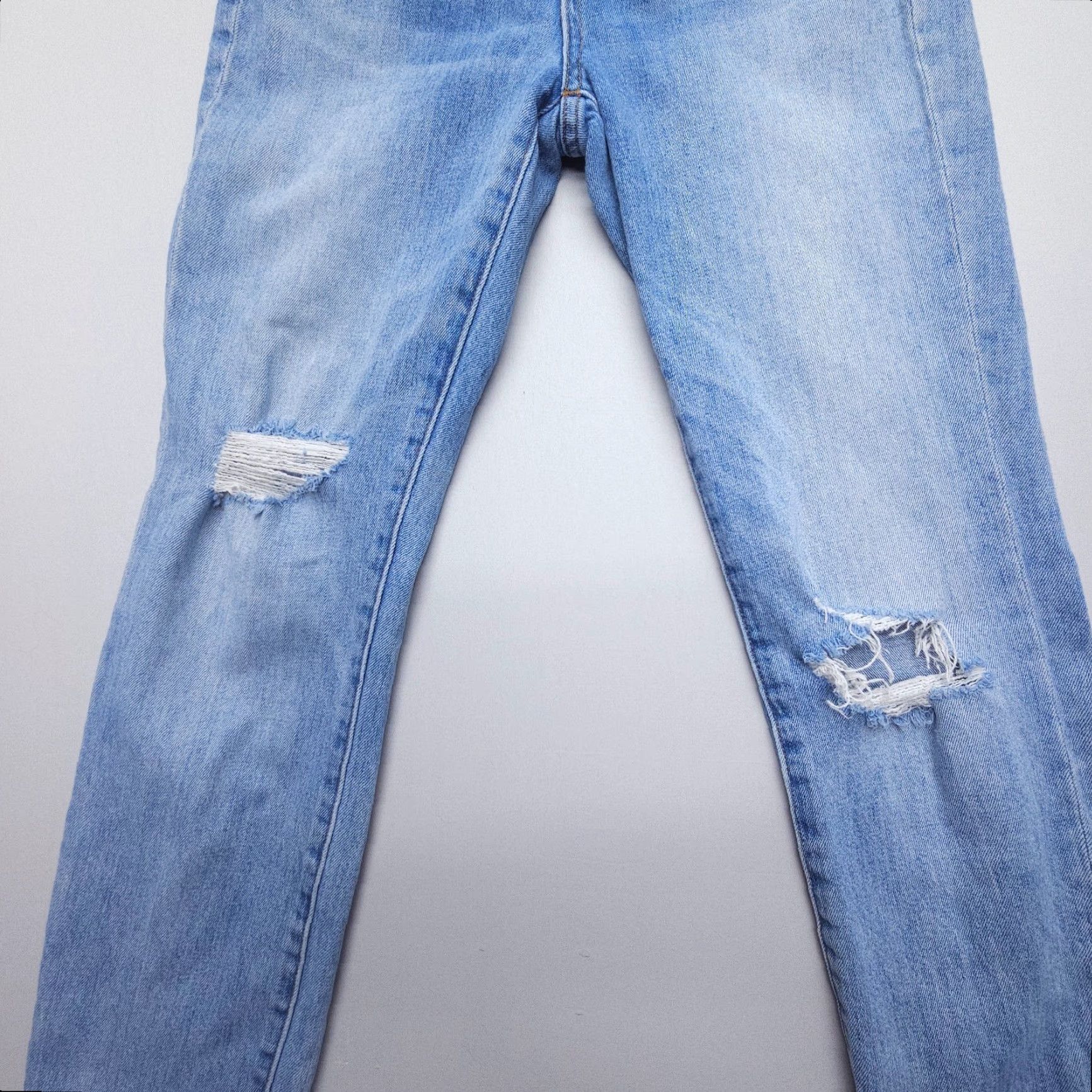Madewell Madewell The Perfect Vintage Jeans Womens 25 Blue Distressed Denim 25" Inseam Size 42" / US 20 - 4 Thumbnail