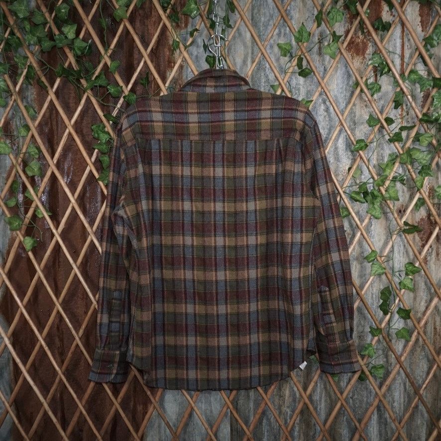 Van Heusen Large - Vintage Y2K Van Heusen plaid brown 1990s button up Size US L / EU 52-54 / 3 - 2 Thumbnail